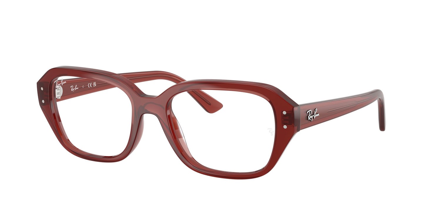 Eyeglasses Ray-Ban Shea RX 7258 (8436) - RB 7258 8436 color rusty brown shape square lenses trasparente