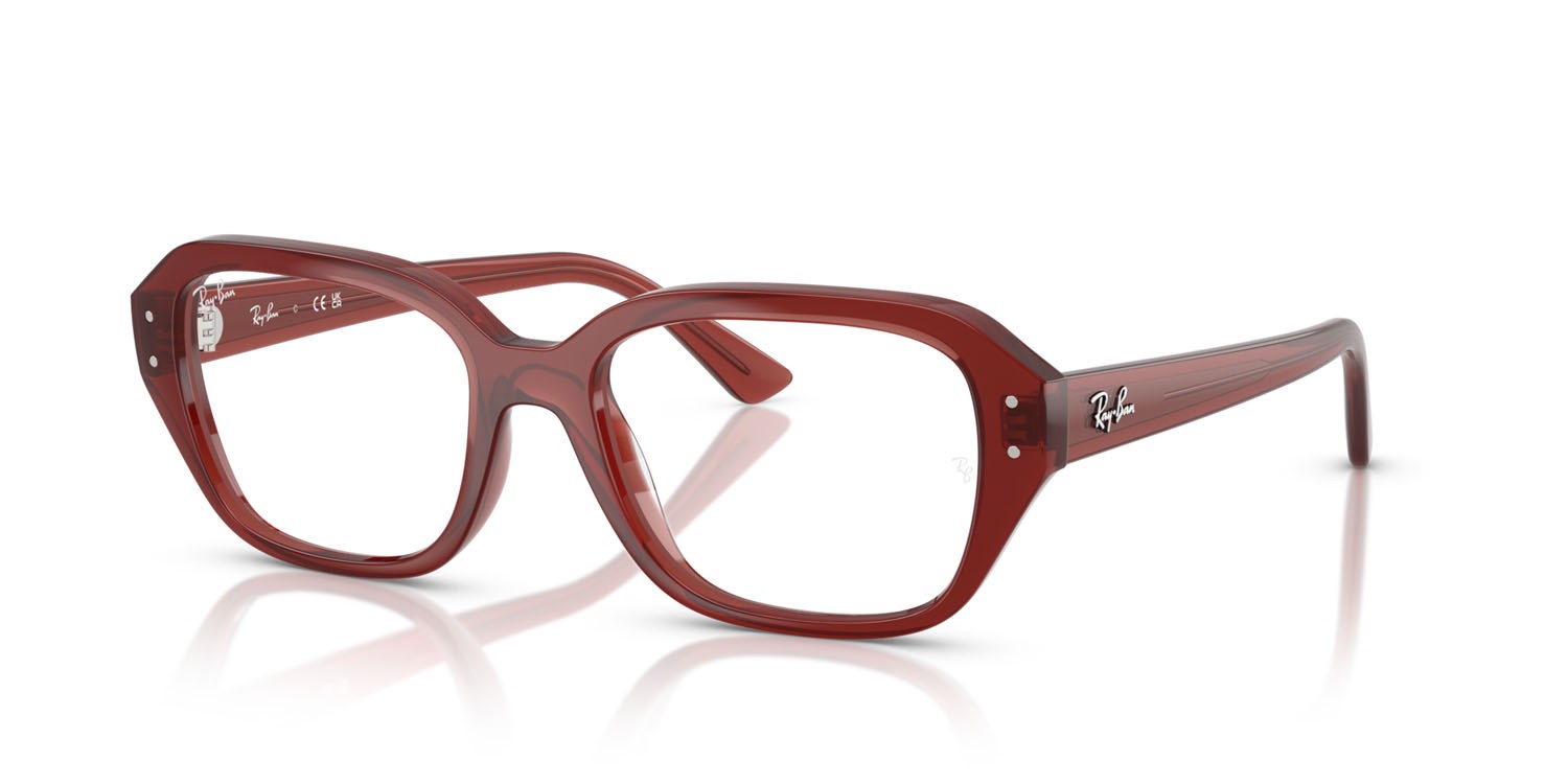 Eyeglasses Ray-Ban Shea RX 7258 (8436) - RB 7258 8436 color rusty brown shape square lenses trasparente
