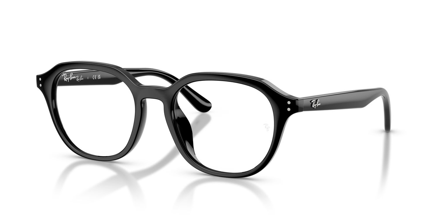 Eyeglasses Ray-Ban RX 7259D (2000) - RB 7259D 2000 color nero shape square lenses trasparente
