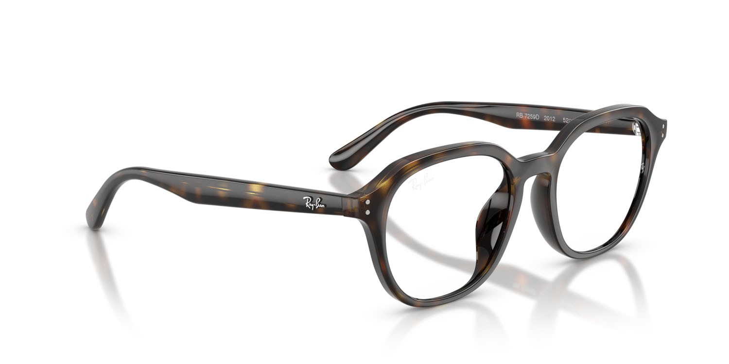 Eyeglasses Ray-Ban RX 7259D (2012) - RB 7259D 2012 color havana shape square lenses trasparente