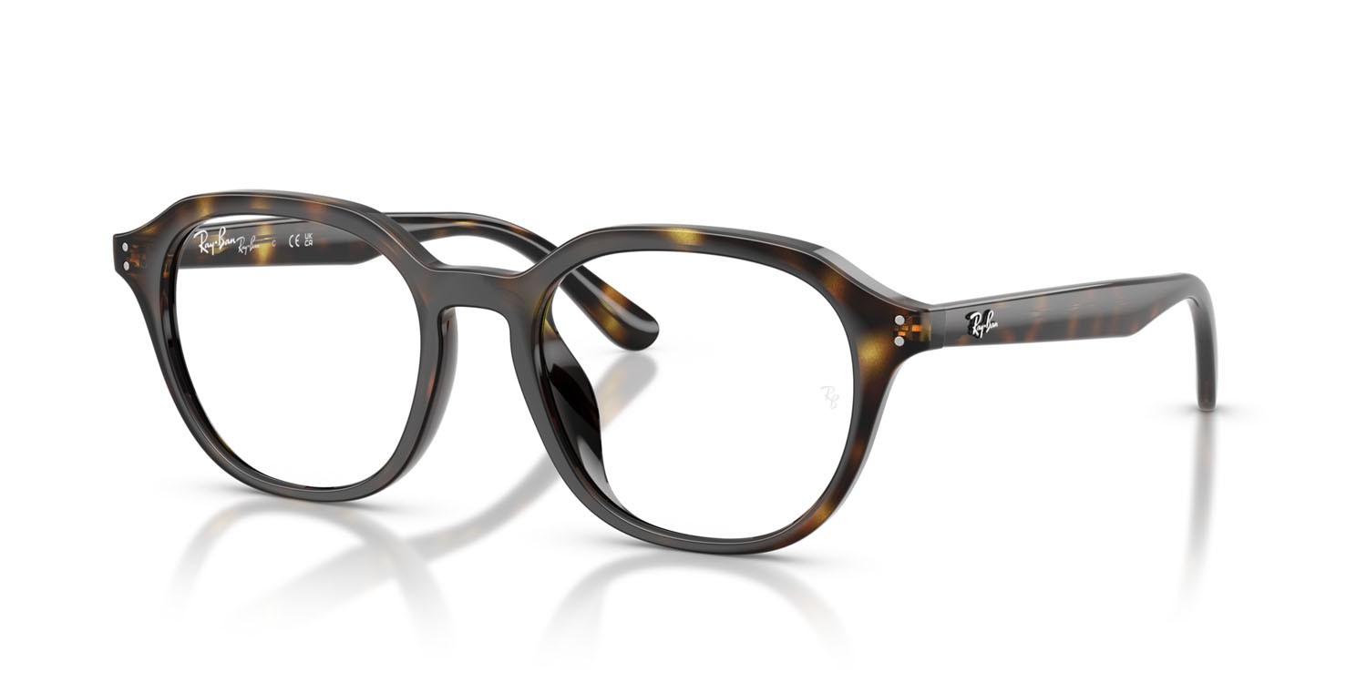 Eyeglasses Ray-Ban RX 7259D (2012) - RB 7259D 2012 color havana shape square lenses trasparente