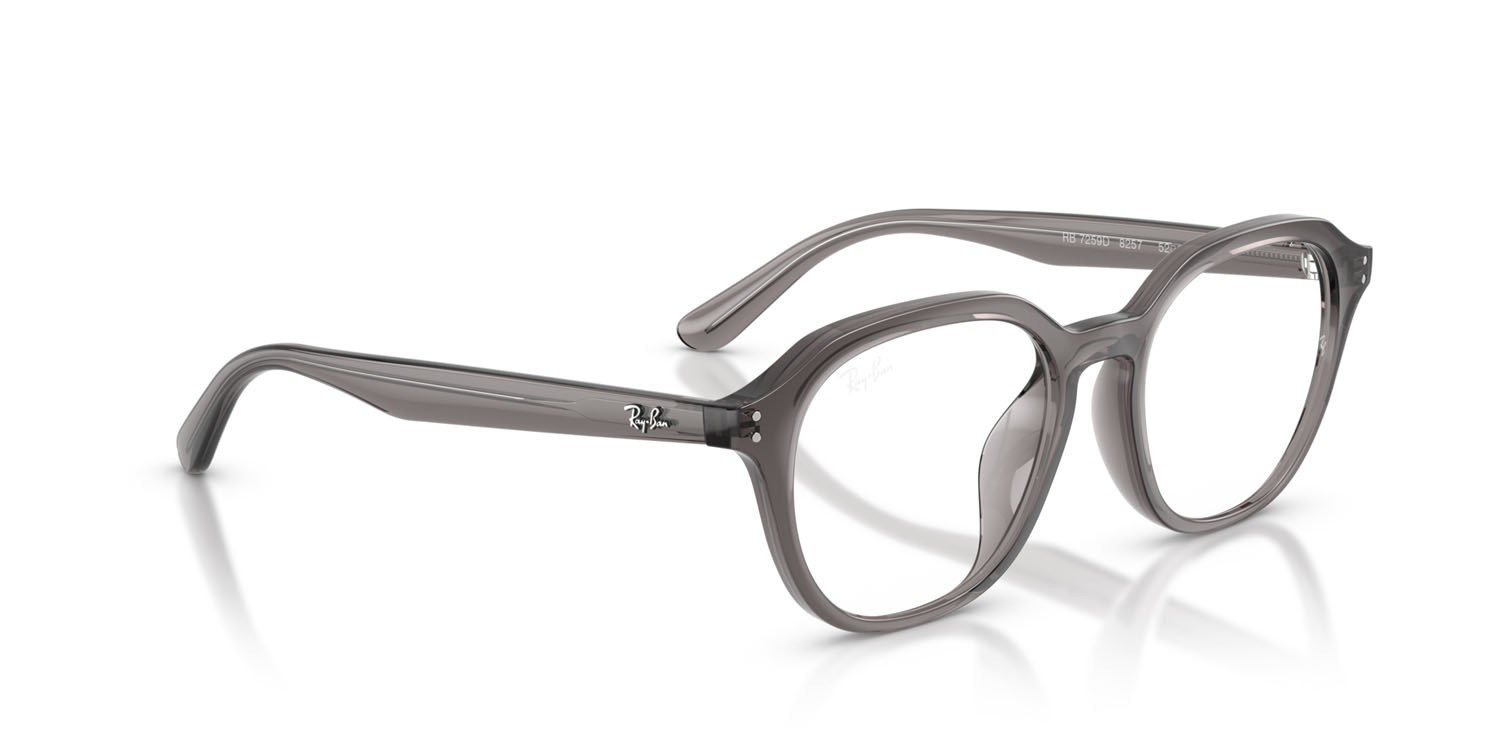 Occhiali da vista Ray-Ban RX 7259D (8257) - RB 7259D 8257 colore grigio scuro trasparente forma quadrato lenti trasparente