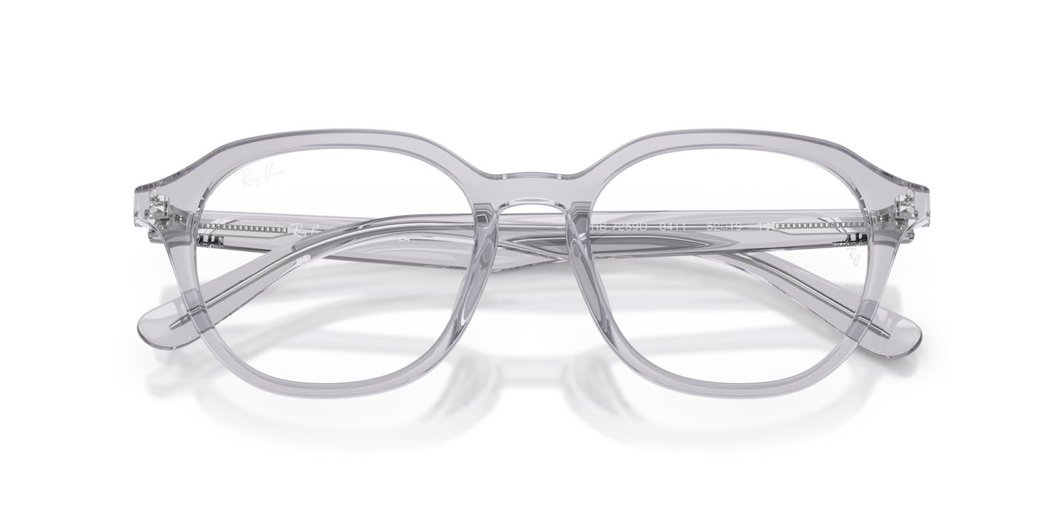 Occhiali da vista Ray-Ban RX 7259D (8411) - RB 7259D 8411 colore grigio chiaro trasparente forma quadrato lenti trasparente
