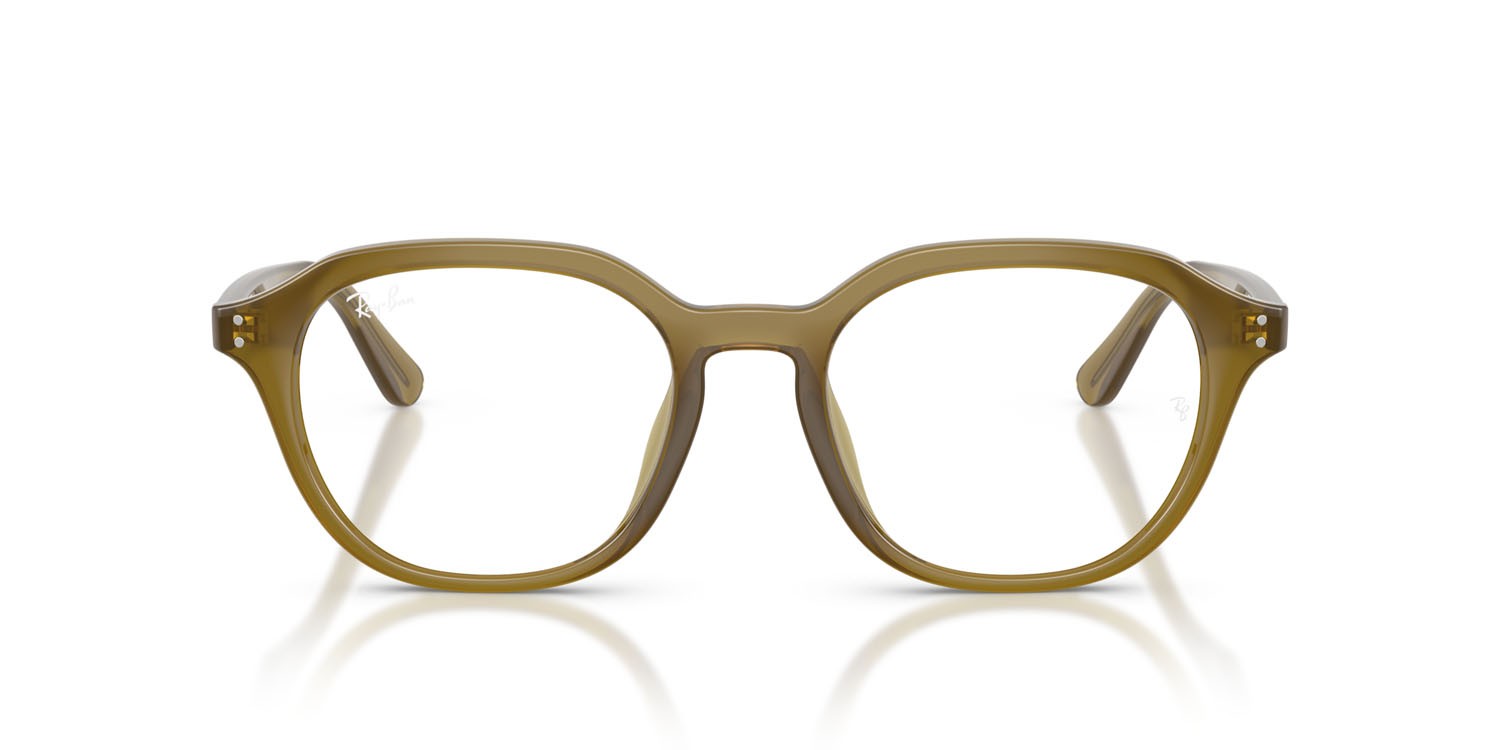 Eyeglasses Ray-Ban RX 7259D (8437) - RB 7259D 8437 color verde oliva trasparente shape square lenses trasparente