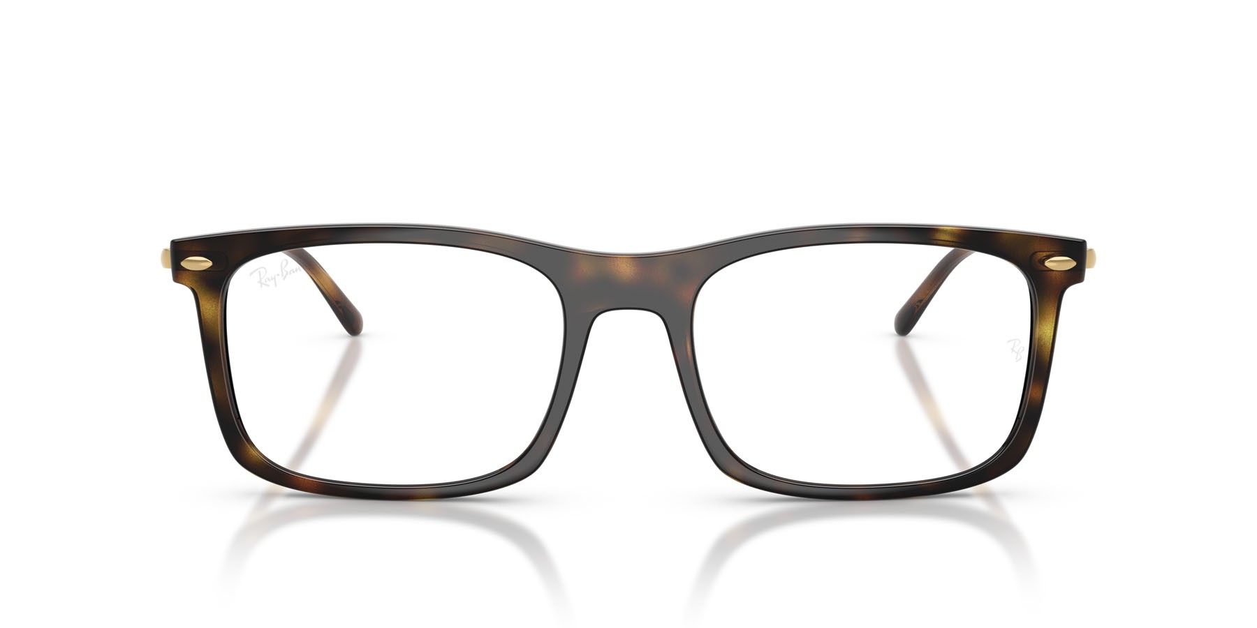 Occhiali da vista Ray-Ban RX 7260 (2012) - RB 7260 2012 colore havana forma rettangolare lenti trasparente