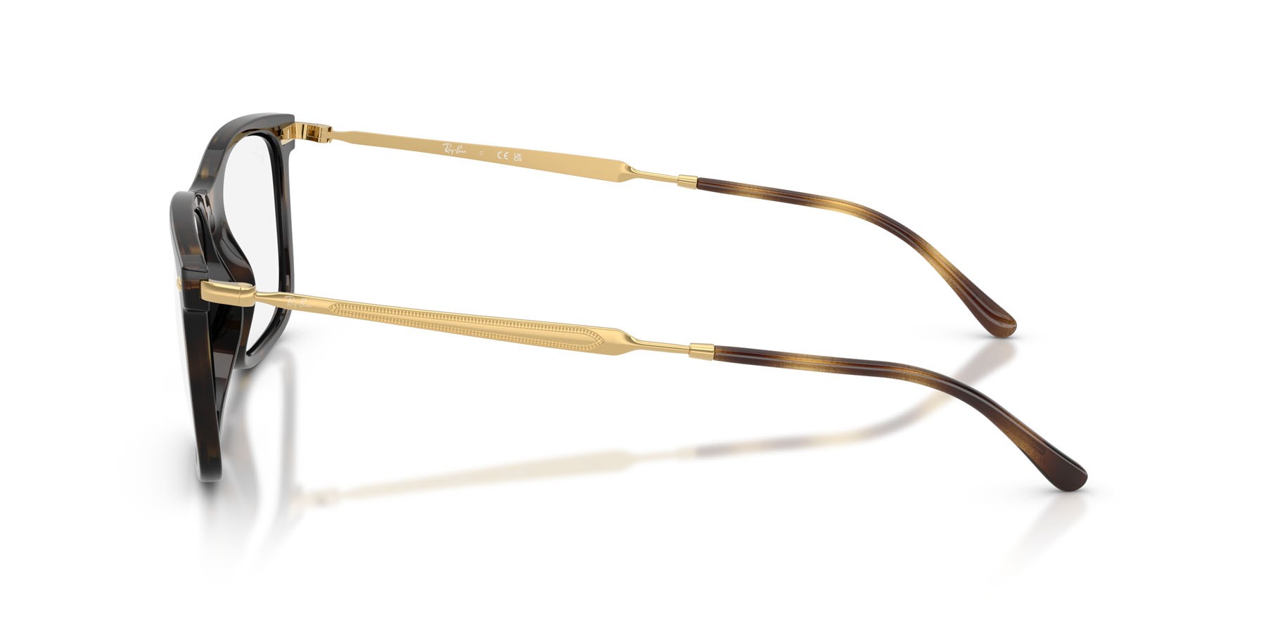 Occhiali da vista Ray-Ban RX 7260 (2012) - RB 7260 2012 colore havana forma rettangolare lenti trasparente