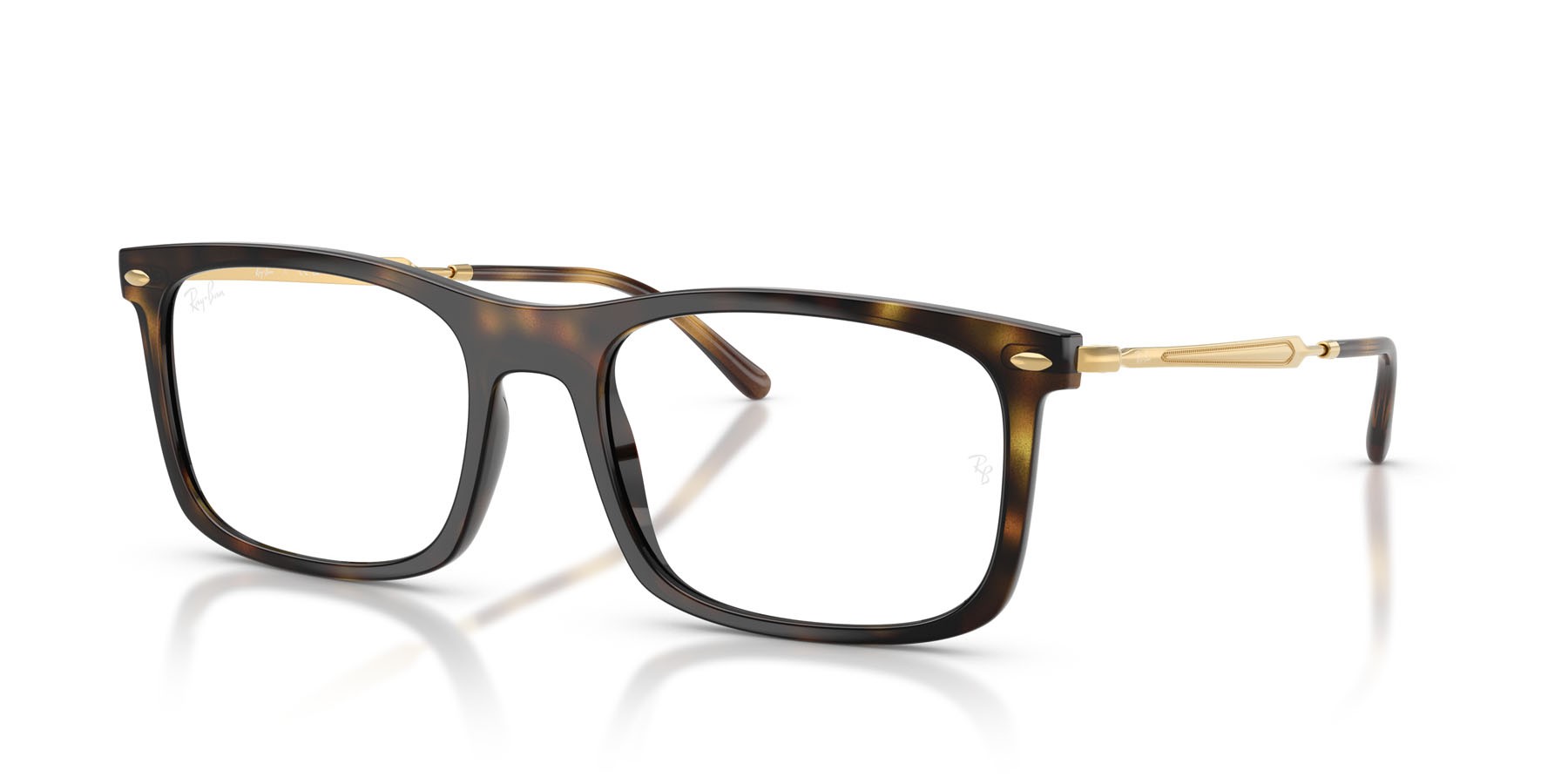 Occhiali da vista Ray-Ban RX 7260 (2012) - RB 7260 2012 colore havana forma rettangolare lenti trasparente