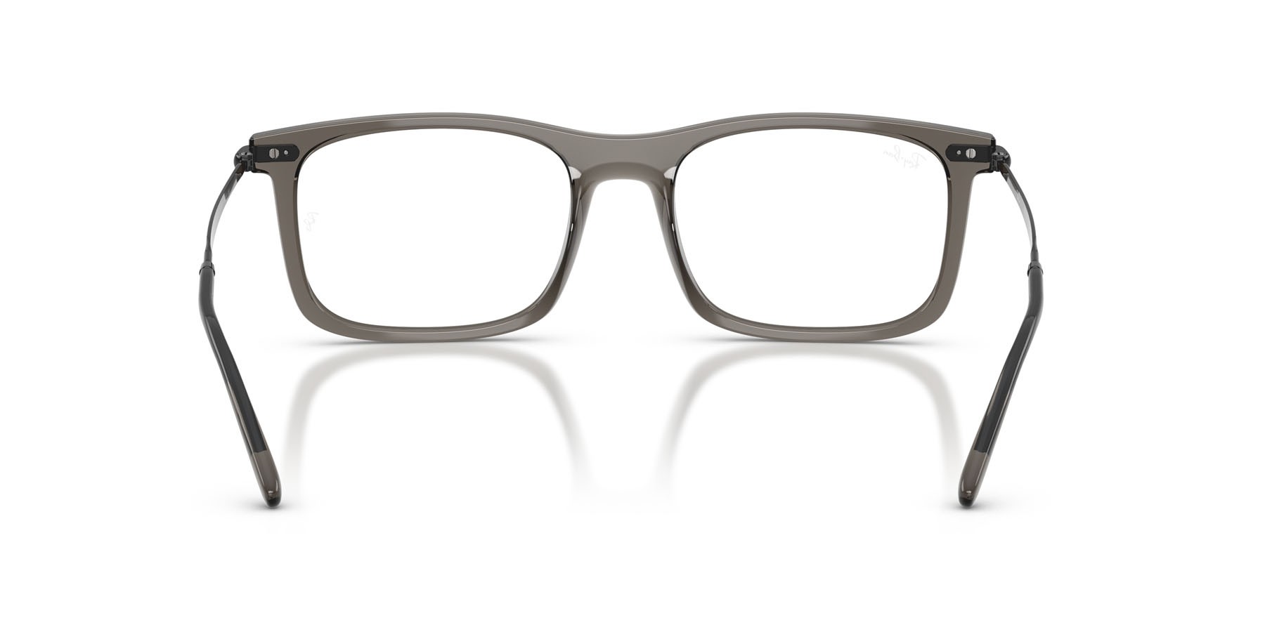 Eyeglasses Ray-Ban RX 7260 (8463) - RB 7260 8463 color grigio trasparente shape rectangle lenses trasparente