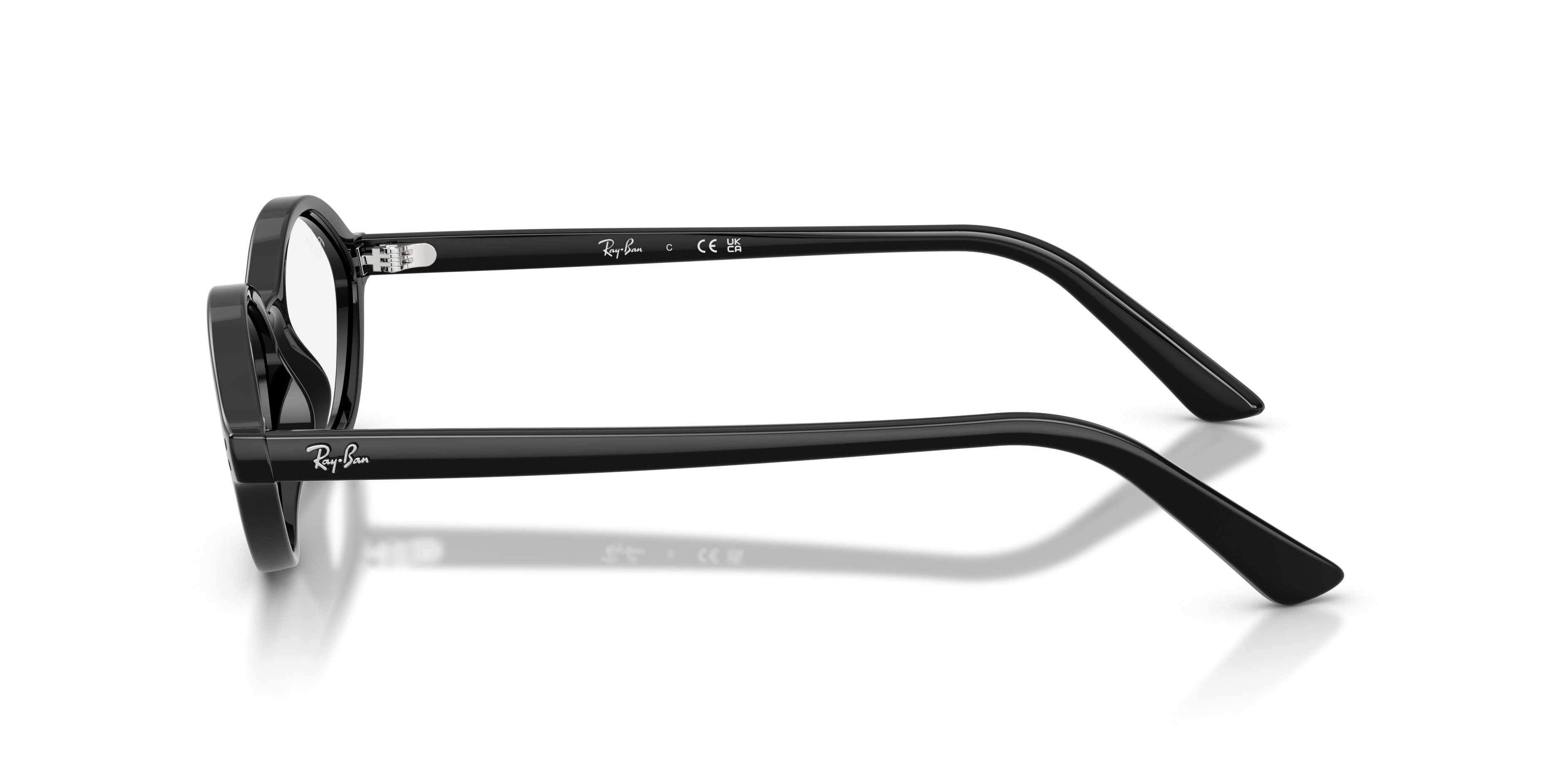 Occhiali da vista Ray-Ban Romy RX 7265 (8260) - RB 7265 8260 colore nero forma irregolare lenti trasparente