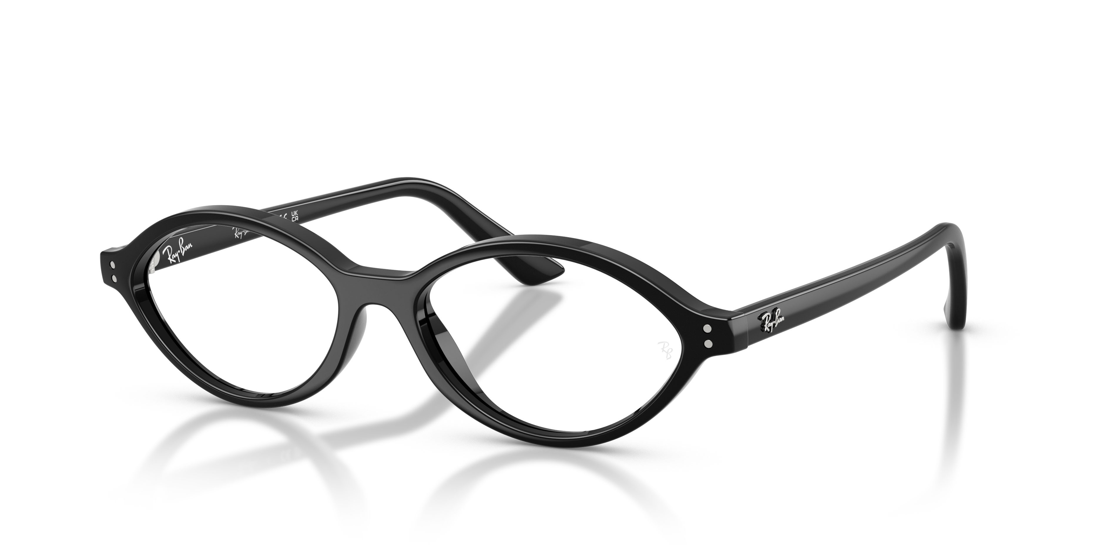 Occhiali da vista Ray-Ban Romy RX 7265 (8260) - RB 7265 8260 colore nero forma irregolare lenti trasparente