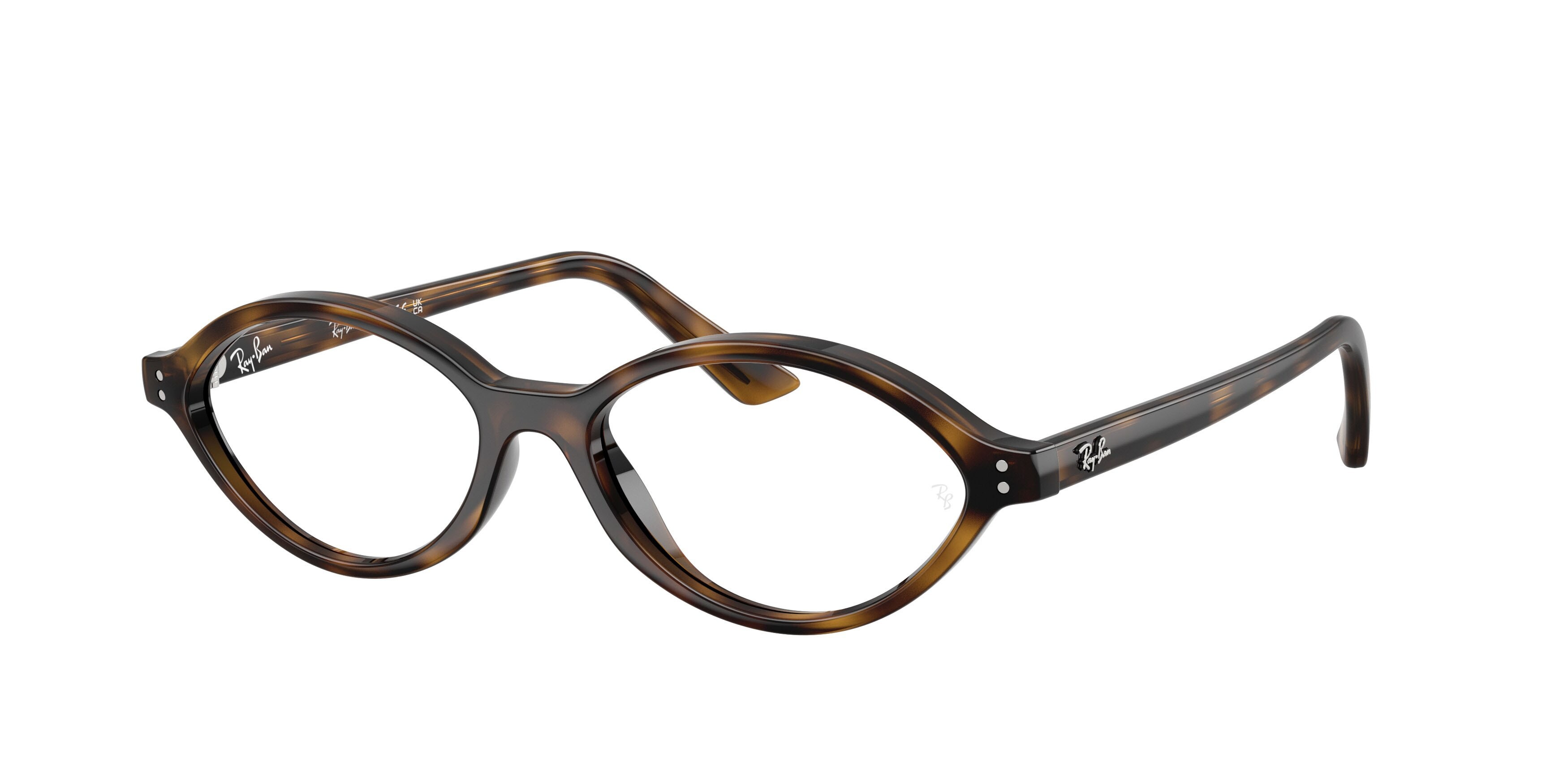 Occhiali da vista Ray-Ban Romy RX 7265 (8320) - RB 7265 8320 colore havana forma irregolare lenti trasparente