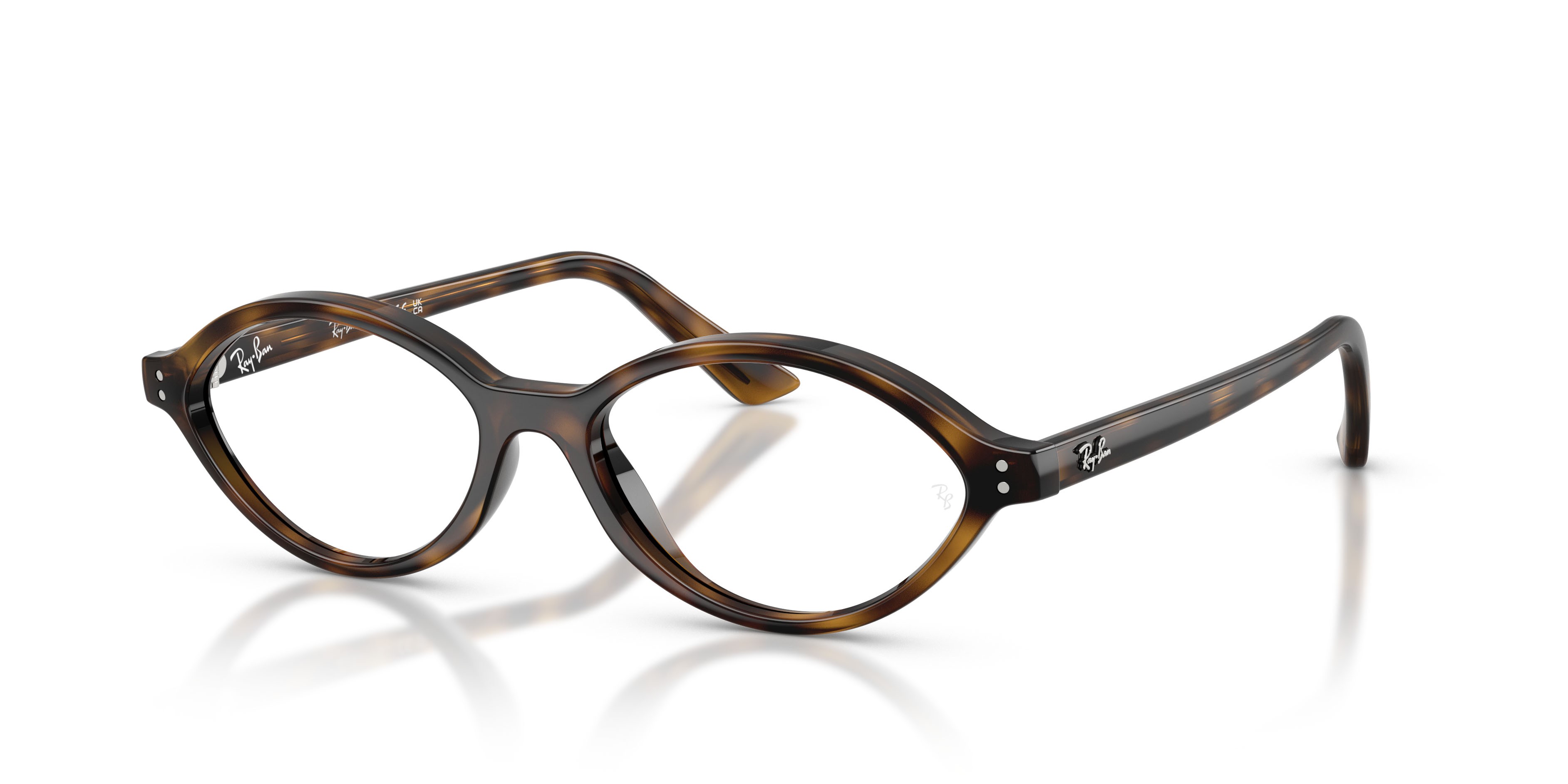 Occhiali da vista Ray-Ban Romy RX 7265 (8320) - RB 7265 8320 colore havana forma irregolare lenti trasparente