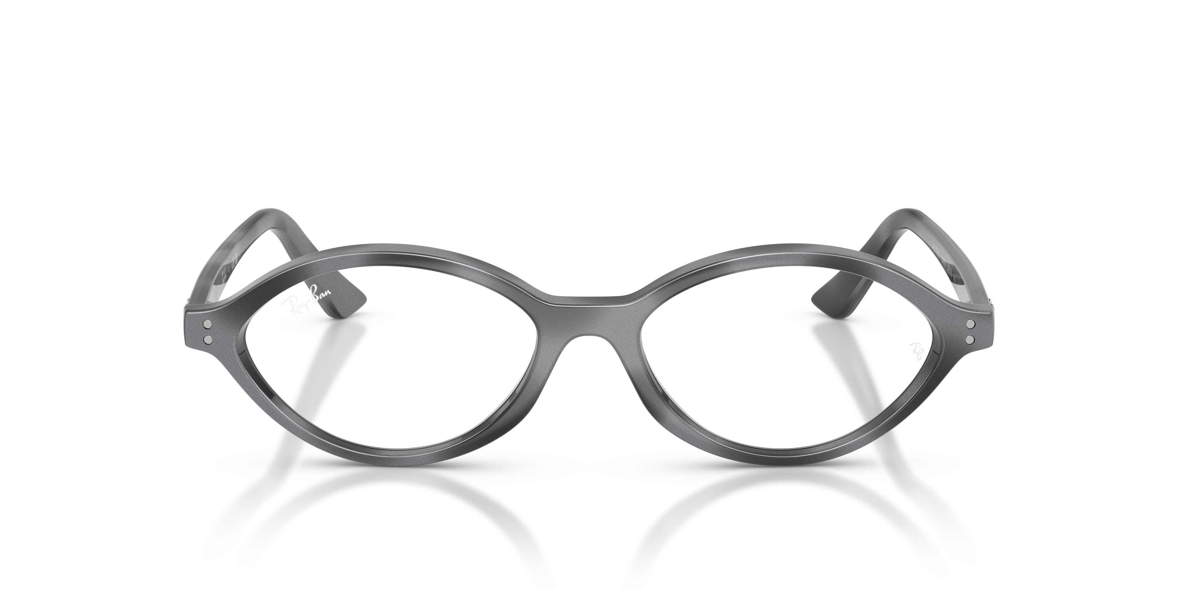 Occhiali da vista Ray-Ban Romy RX 7265 (8489) - RB 7265 8489 colore havana grigio scuro forma irregolare lenti trasparente