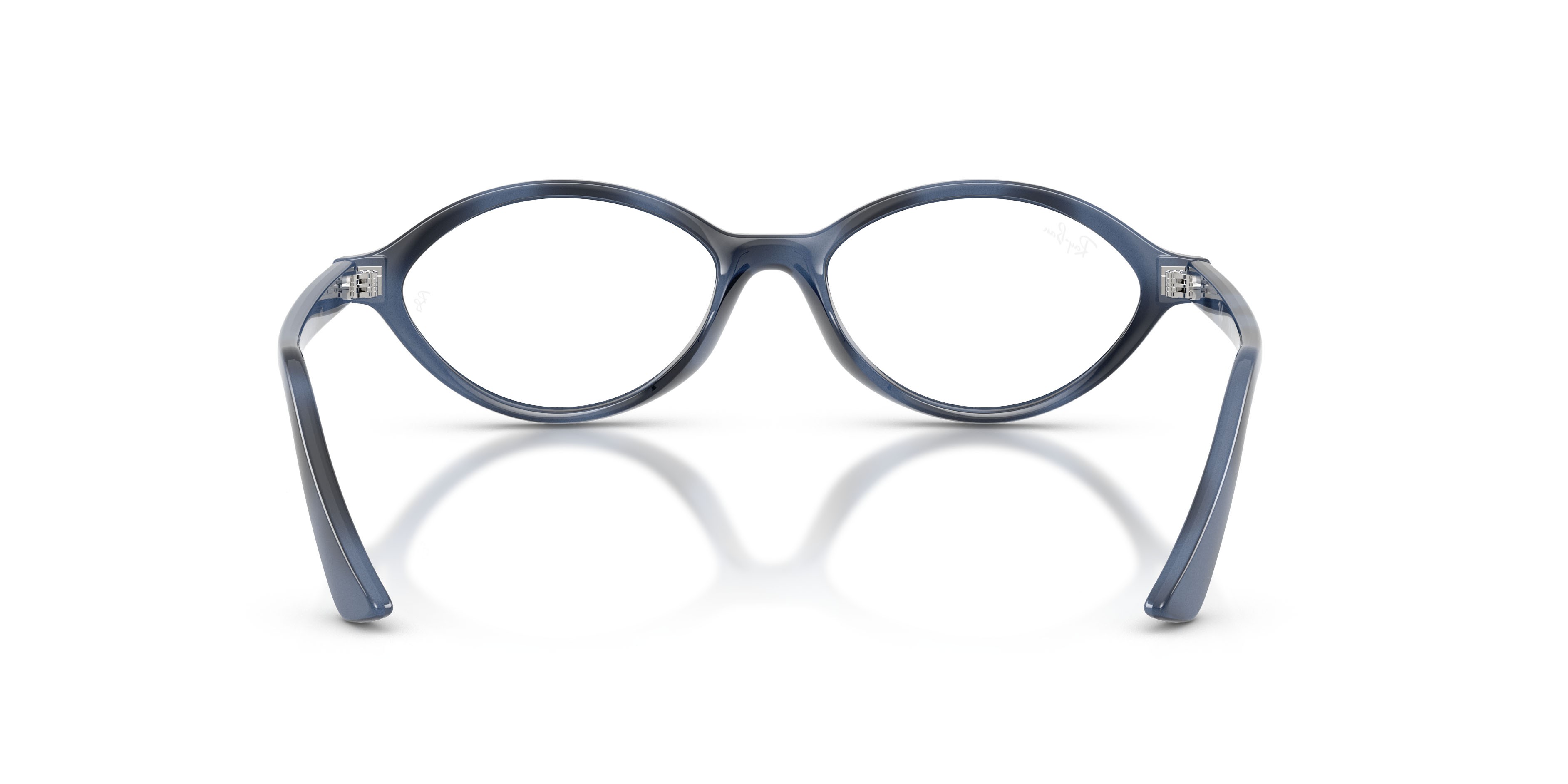 Occhiali da vista Ray-Ban Romy RX 7265 (8490) - RB 7265 8490 colore blu havana forma irregolare lenti trasparente
