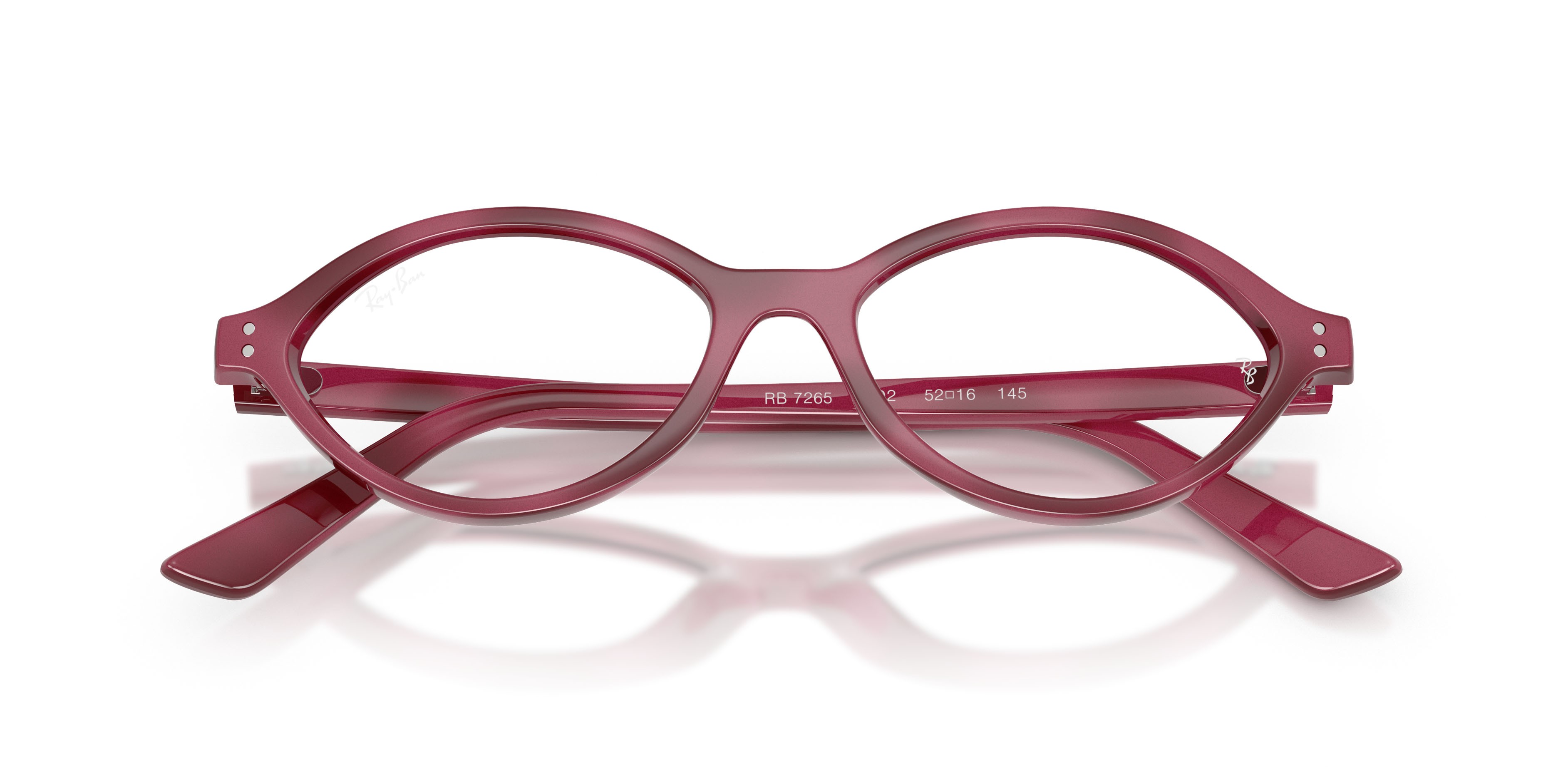 Occhiali da vista Ray-Ban Romy RX 7265 (8492) - RB 7265 8492 colore havana violetto forma irregolare lenti trasparente