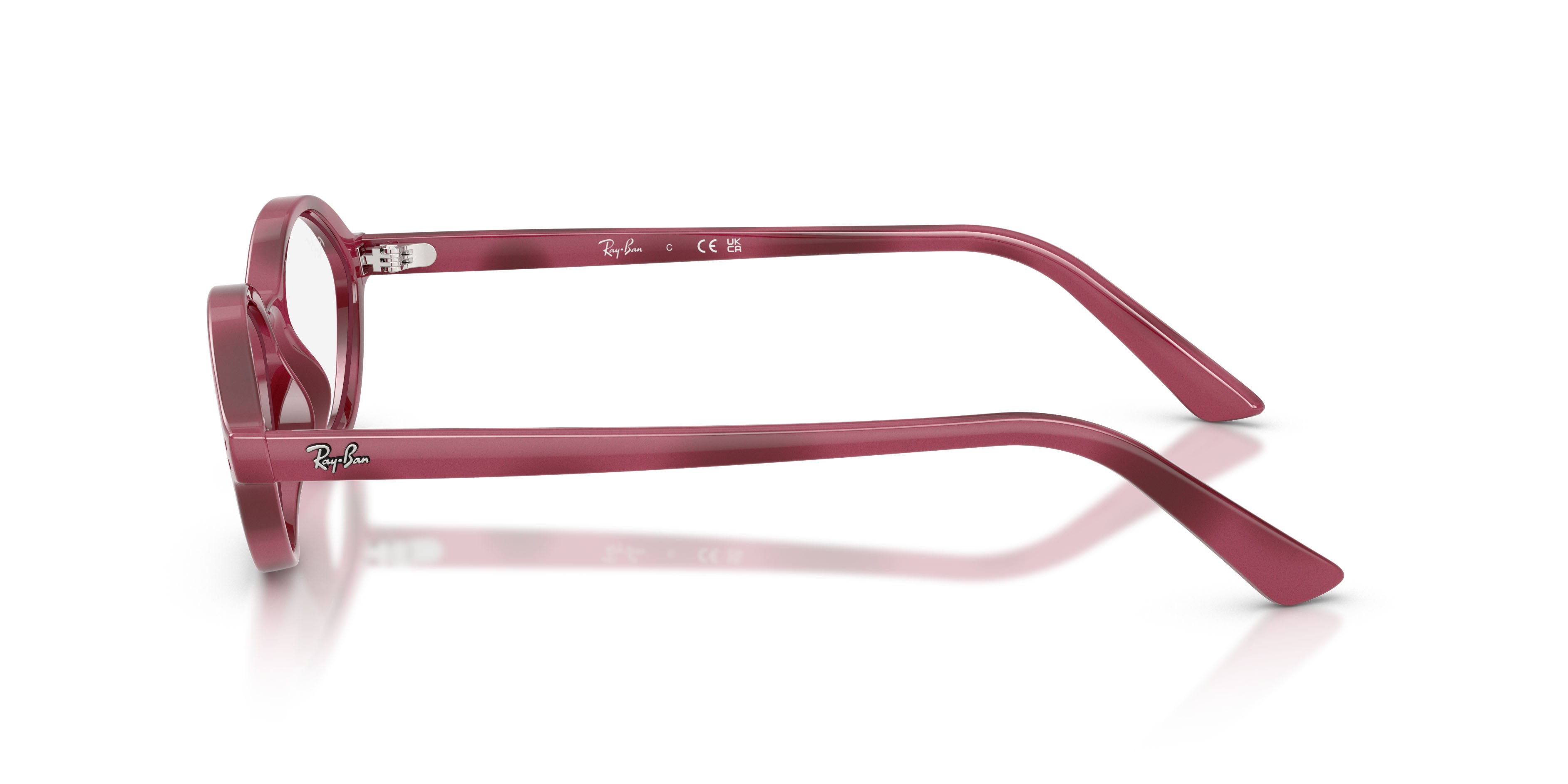 Occhiali da vista Ray-Ban Romy RX 7265 (8492) - RB 7265 8492 colore havana violetto forma irregolare lenti trasparente