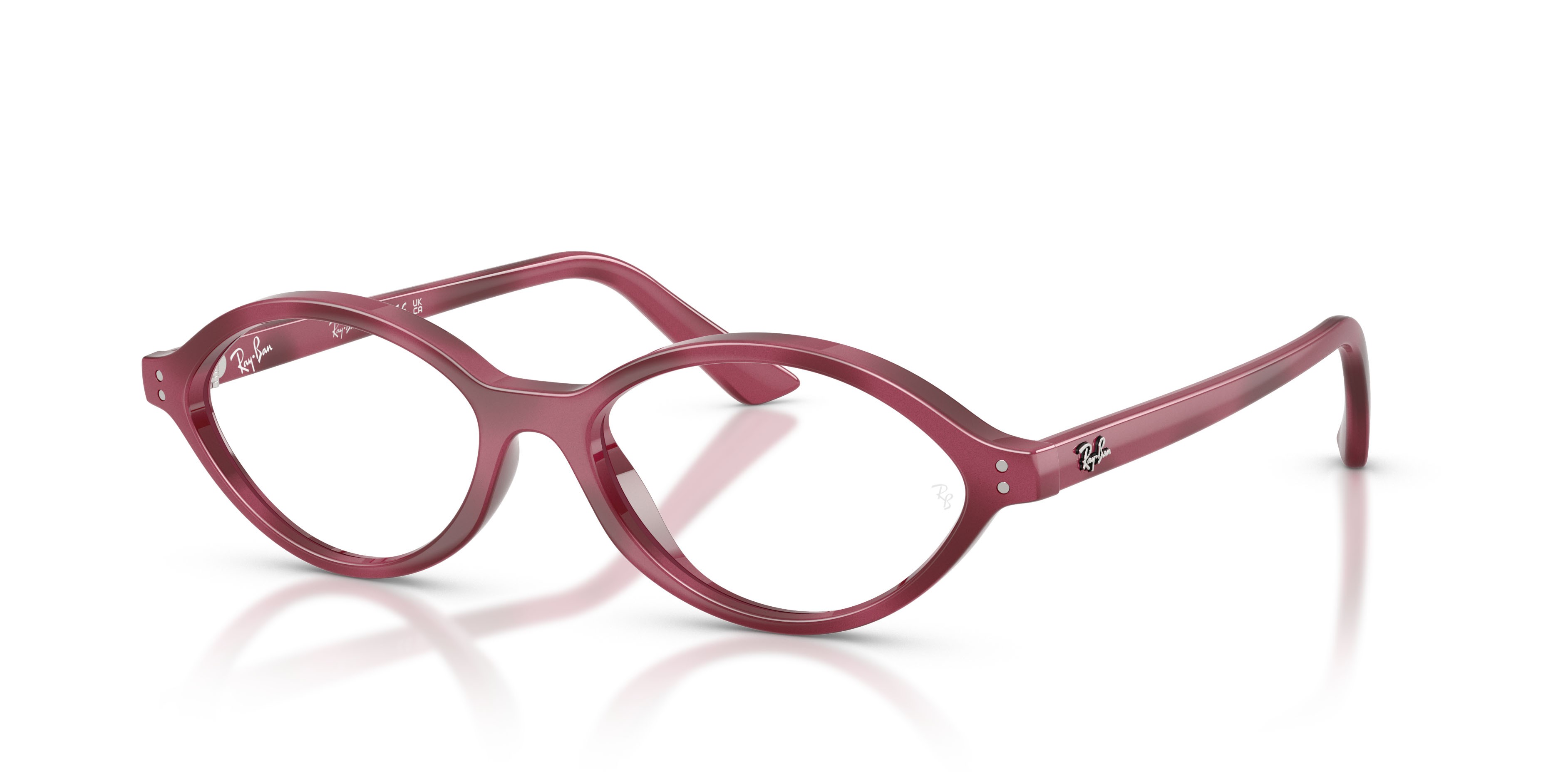 Occhiali da vista Ray-Ban Romy RX 7265 (8492) - RB 7265 8492 colore havana violetto forma irregolare lenti trasparente