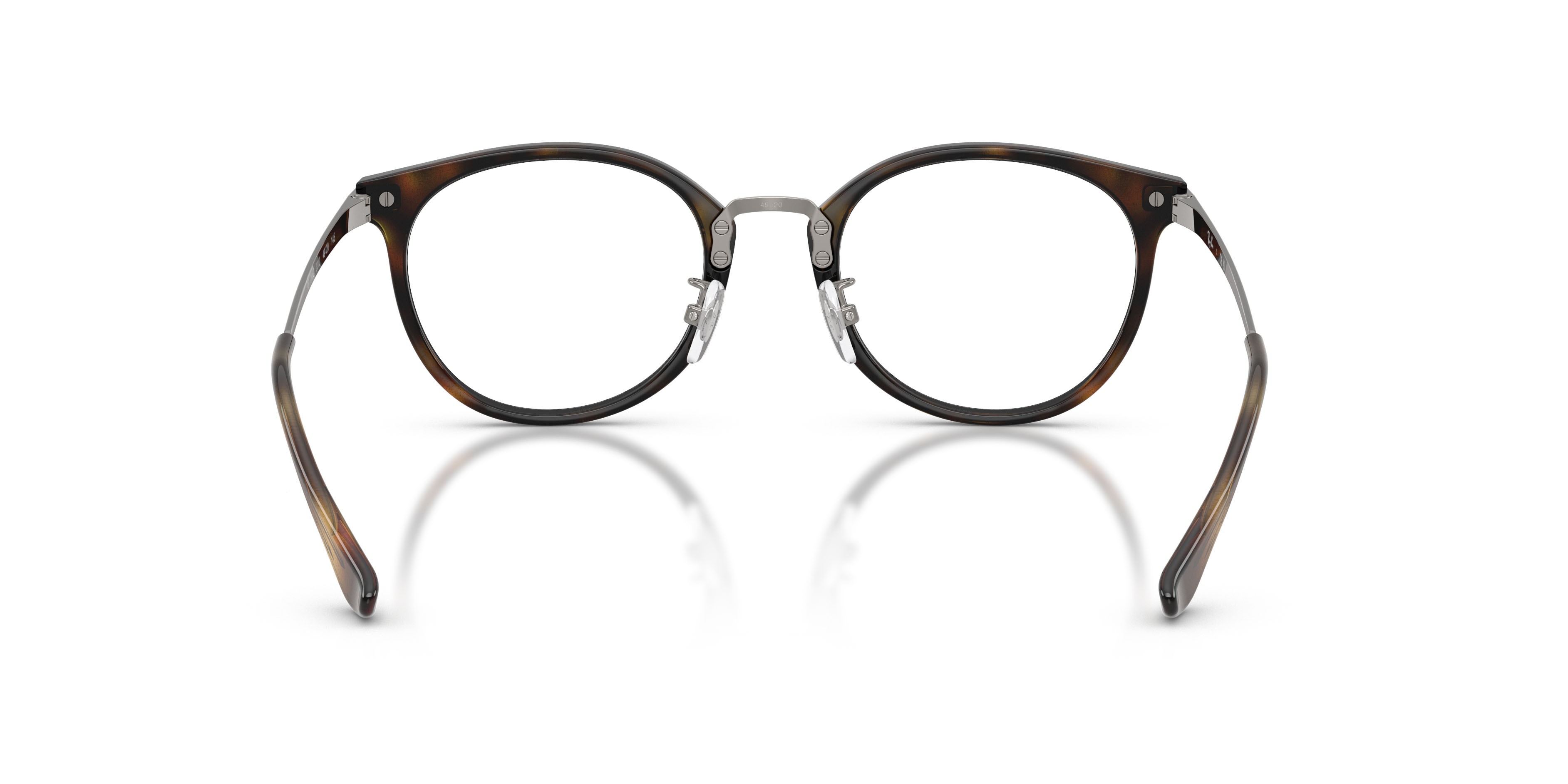 Occhiali da vista Ray-Ban RX 7266D (2012) - RB 7266D 2012 colore havana forma pantos lenti trasparente