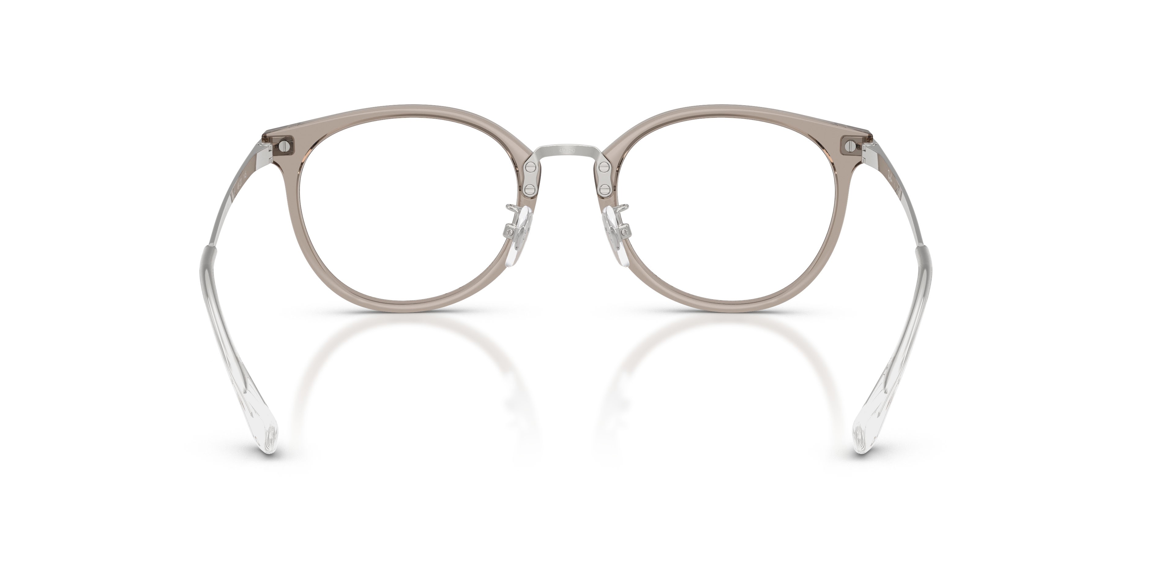 Eyeglasses Ray-Ban RX 7266D (8125) - RB 7266D 8125 color grigio trasparente shape pantos lenses trasparente
