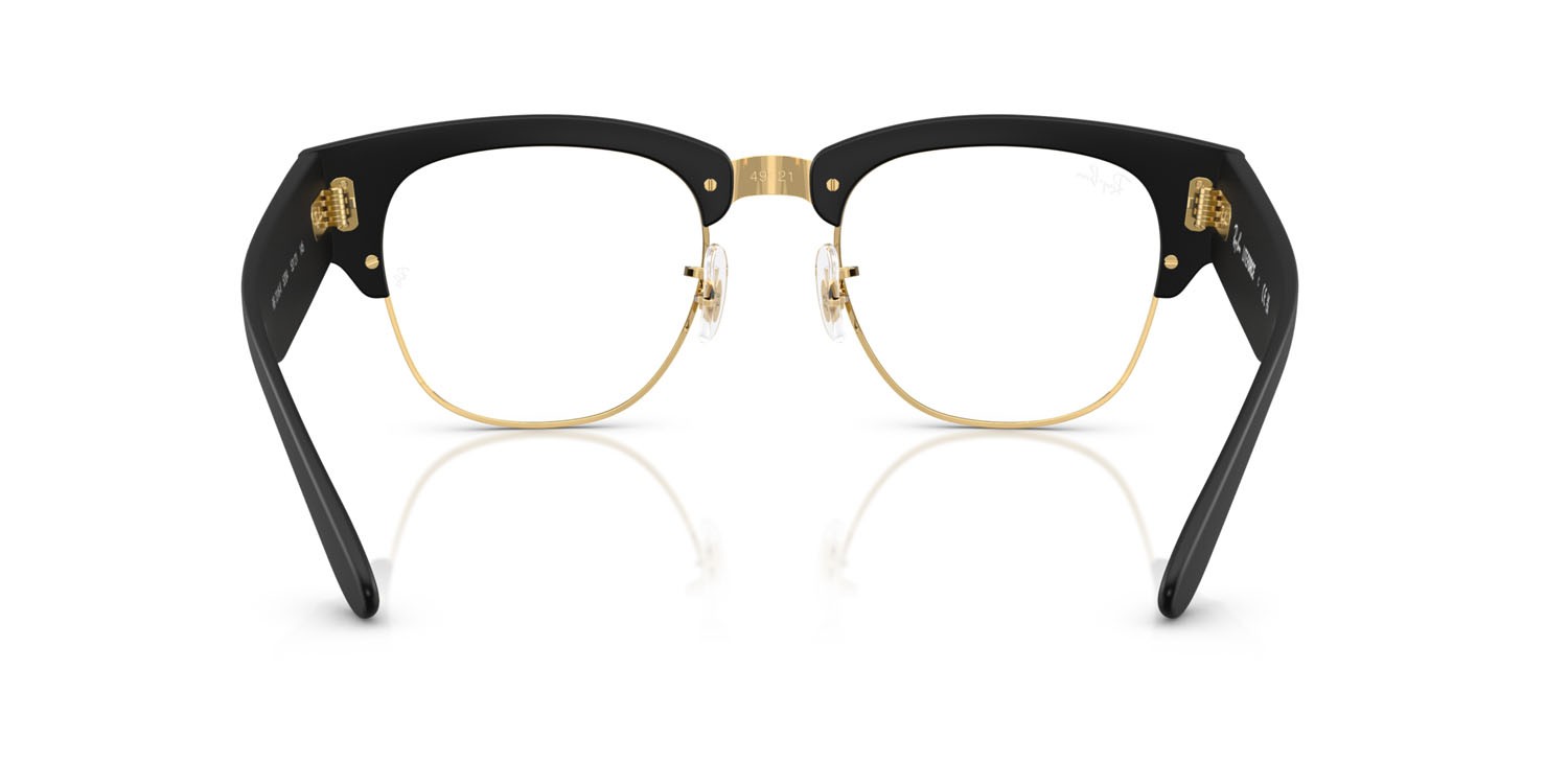Occhiali da vista Ray-Ban RX 7316V (5204) - RB 7316V 5204 colore nero sabbia su oro forma quadrato lenti trasparente