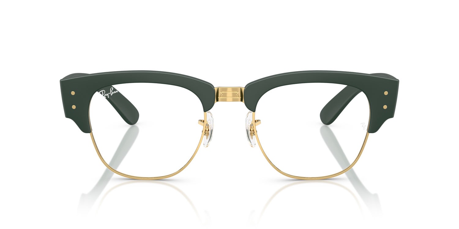 Eyeglasses Ray-Ban RX 7316V (8062) - RB 7316V 8062 color verde sabbia su oro shape square lenses trasparente