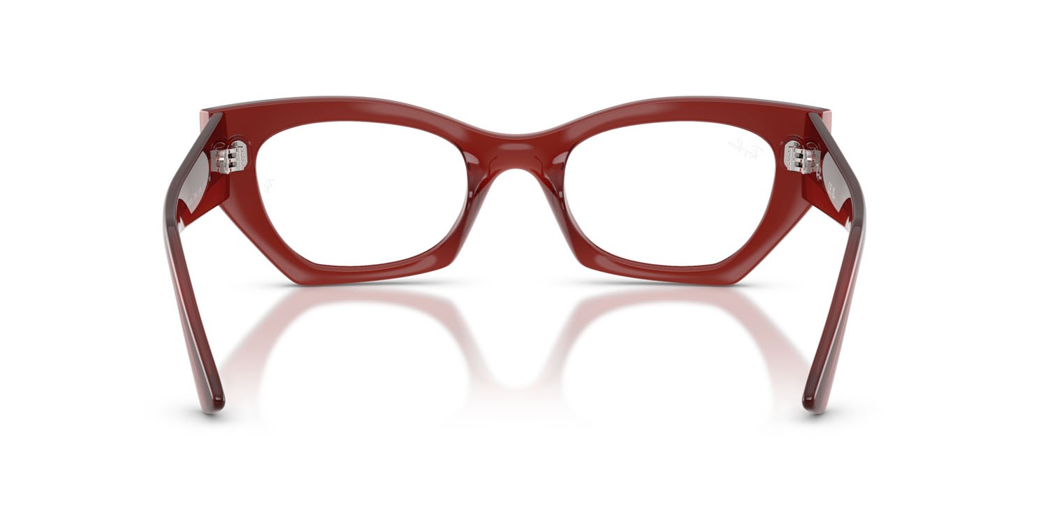 Occhiali da vista Ray-Ban Zena RX 7330 (8436) - RB 7330 8436 colore marrone ruggine lucido forma irregolare lenti trasparente