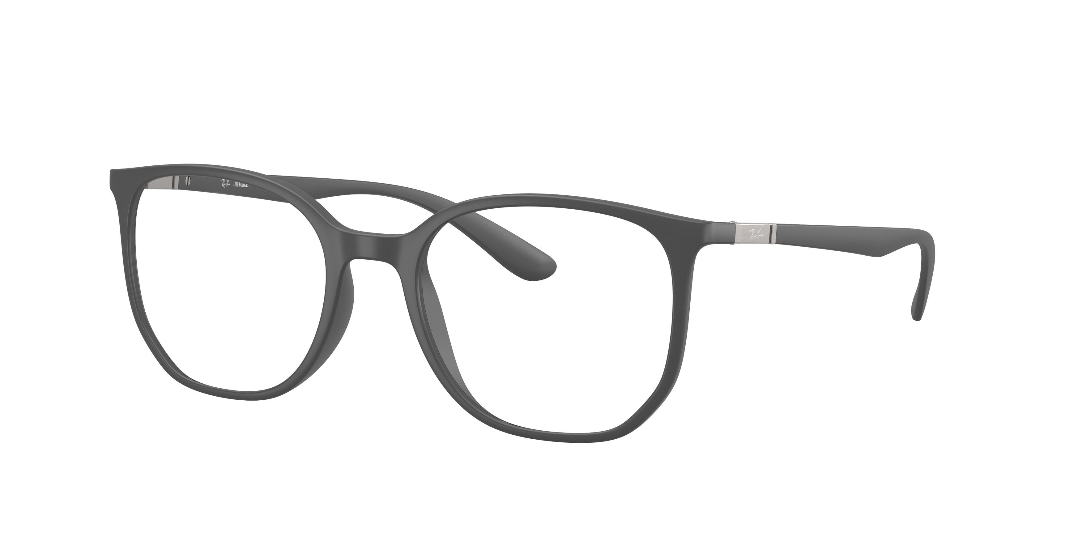 Occhiali da vista Ray-Ban RX 7397 (5521) - RB 7397 5521 colore sabbia grigio forma irregolare lenti trasparente