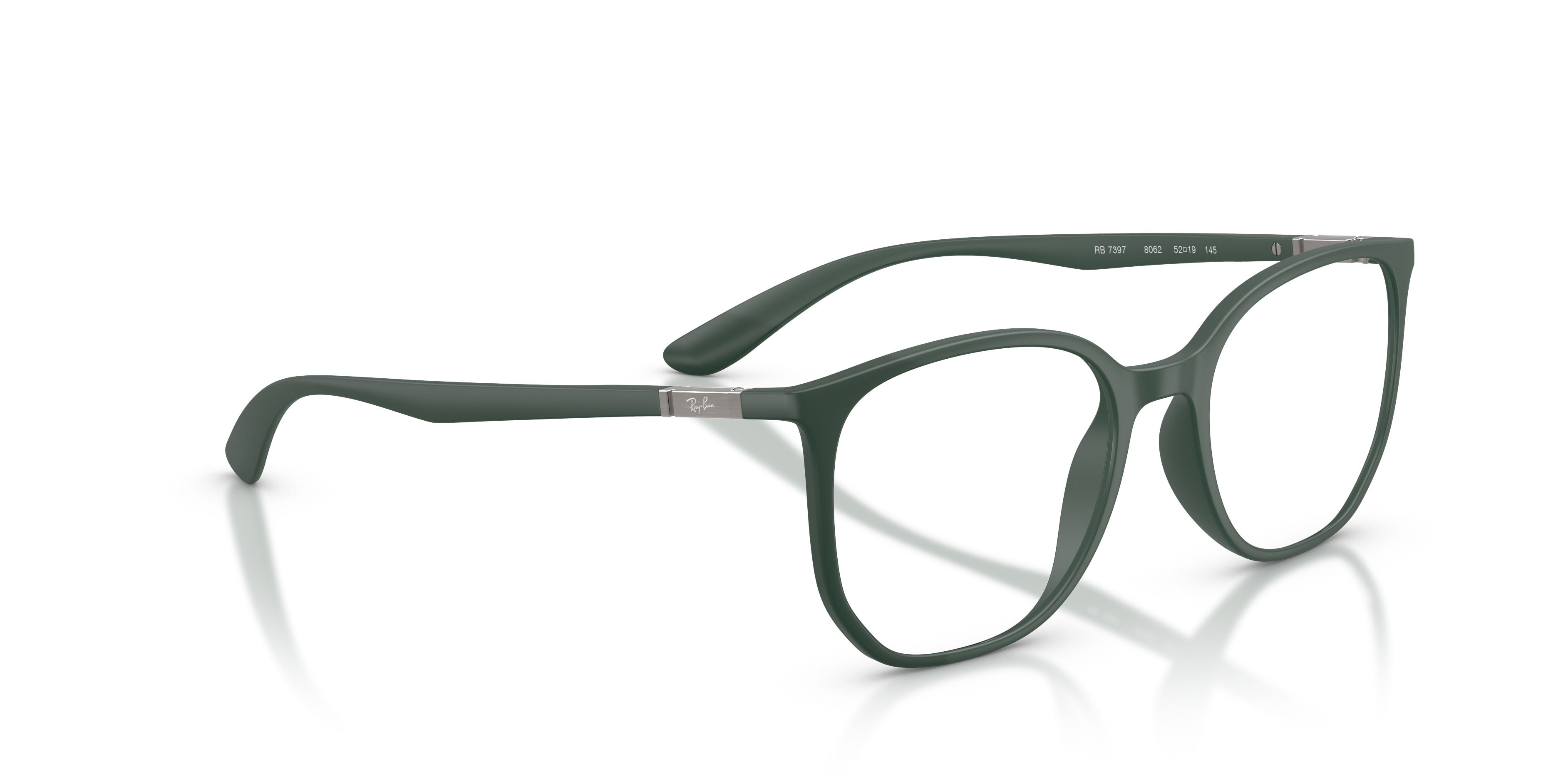 Occhiali da vista Ray-Ban RX 7397 (8062) - RB 7397 8062 colore sabbia verde forma irregolare lenti trasparente
