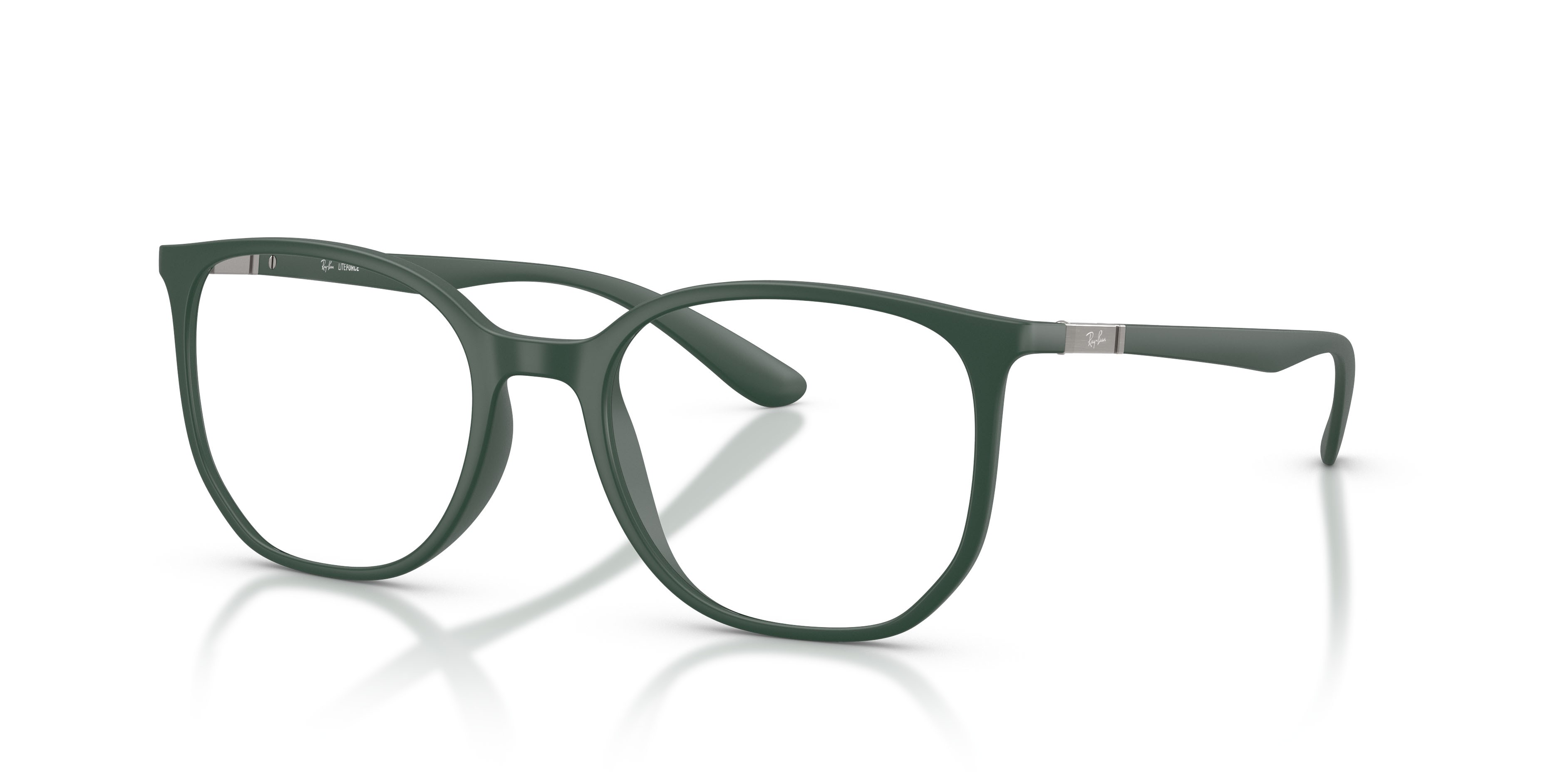 Occhiali da vista Ray-Ban RX 7397 (8062) - RB 7397 8062 colore sabbia verde forma irregolare lenti trasparente
