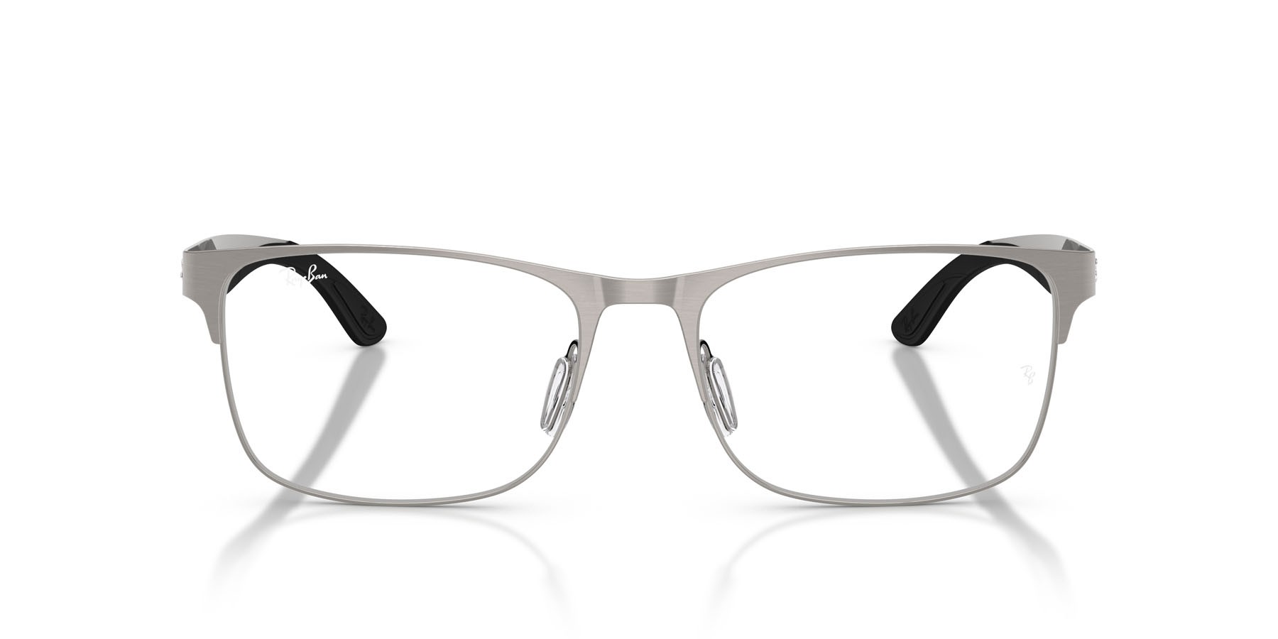 Occhiali da vista Ray-Ban RX 7550 (3214) - RB 7550 3214 colore gunmetal forma rettangolare lenti trasparente
