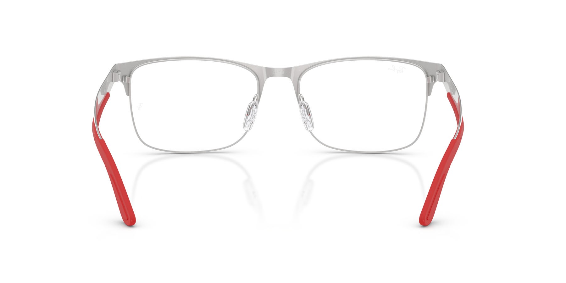 Occhiali da vista Ray-Ban RX 7550 (3219) - RB 7550 3219 colore argento forma rettangolare lenti trasparente