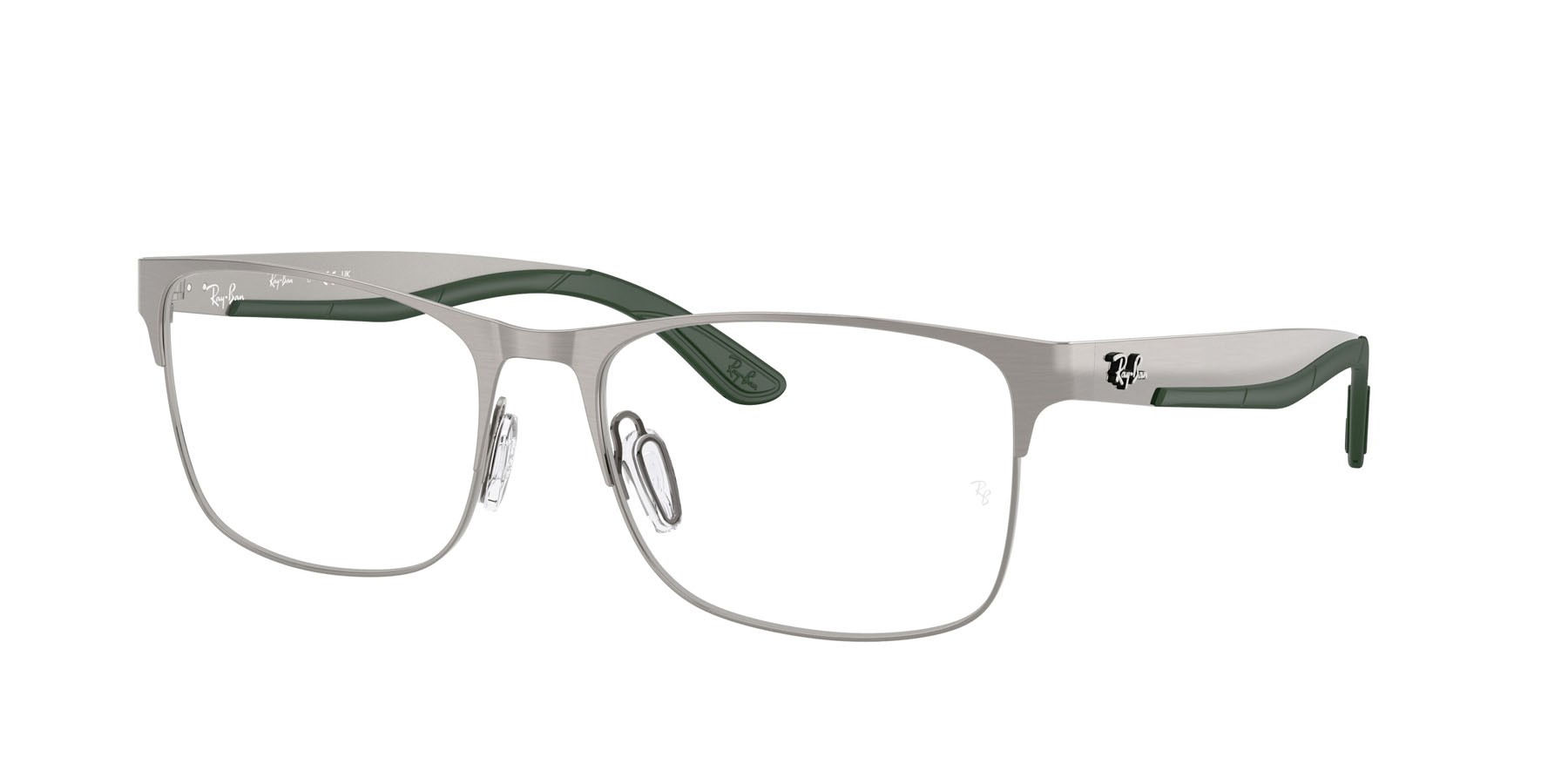 Occhiali da vista Ray-Ban RX 7550 (3221) - RB 7550 3221 colore gunmetal forma rettangolare lenti trasparente