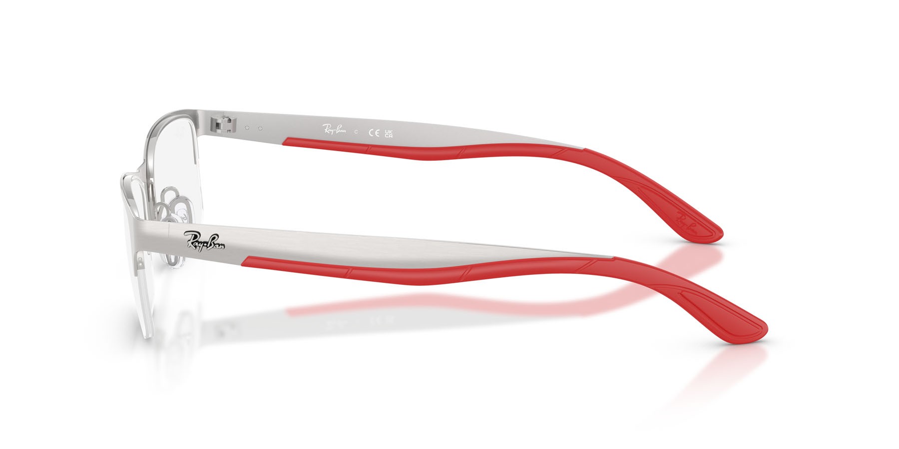 Occhiali da vista Ray-Ban RX 7551 (3219) - RB 7551 3219 colore argento forma rettangolare lenti trasparente