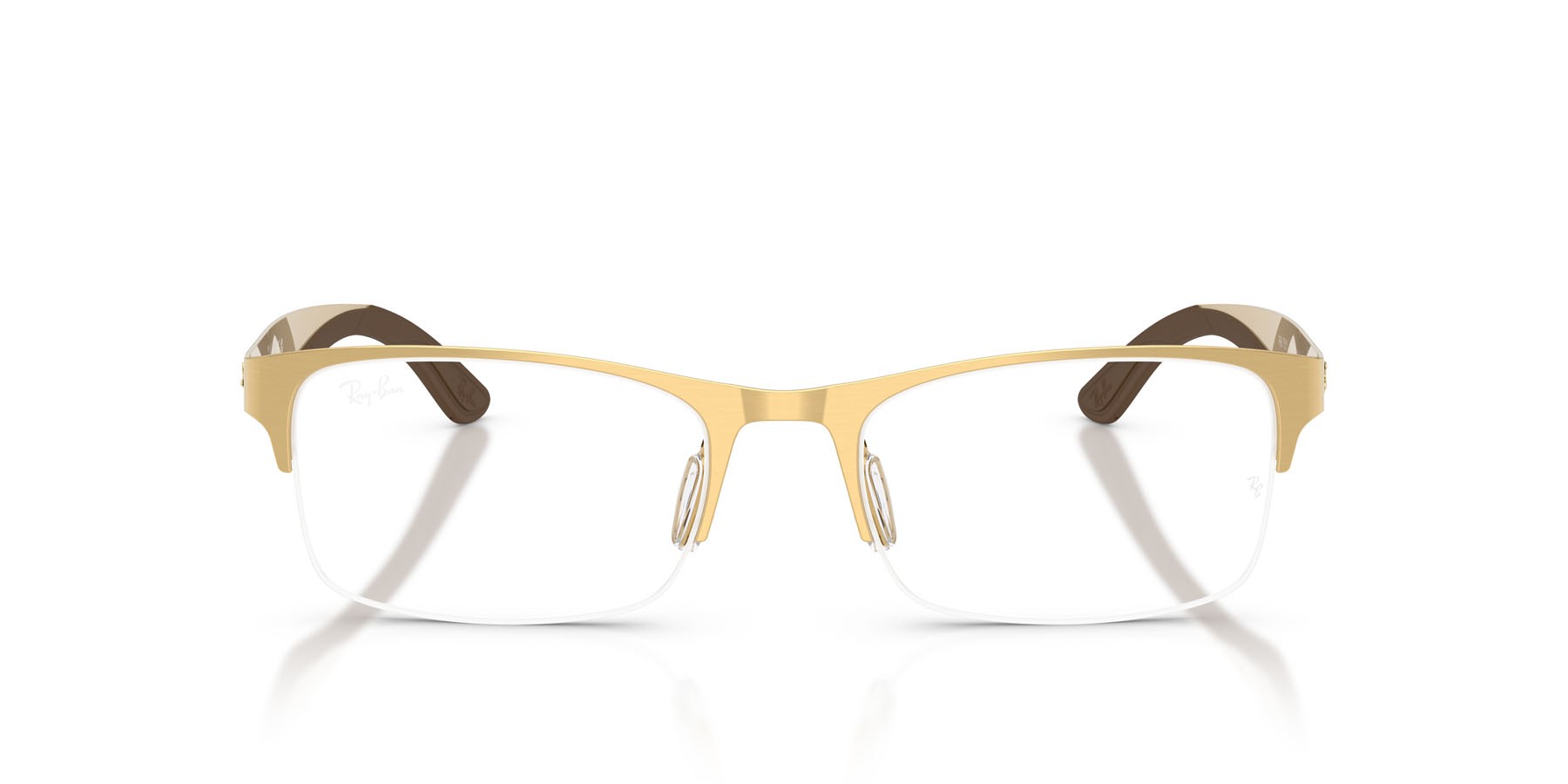 Occhiali da vista Ray-Ban RX 7551 (3220) - RB 7551 3220 colore oro arista forma rettangolare lenti trasparente