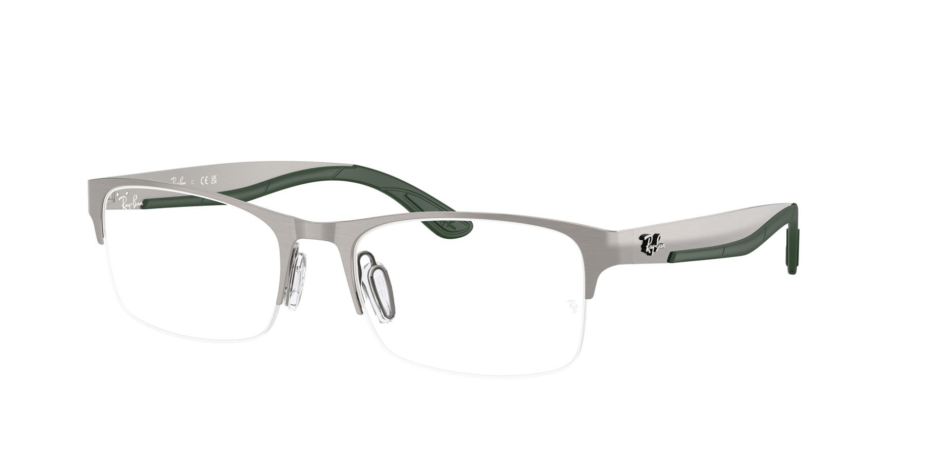 Eyeglasses Ray-Ban RX 7551 (3221) - RB 7551 3221 color gunmetal shape rectangle lenses trasparente