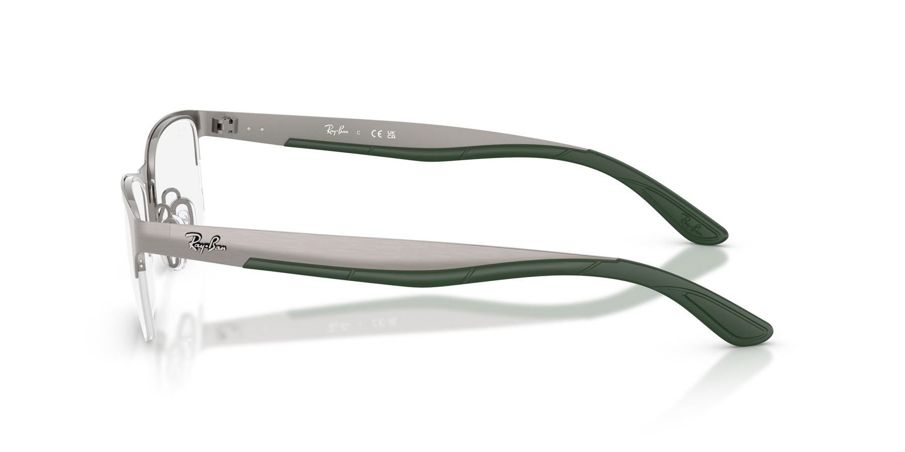 Eyeglasses Ray-Ban RX 7551 (3221) - RB 7551 3221 color gunmetal shape rectangle lenses trasparente