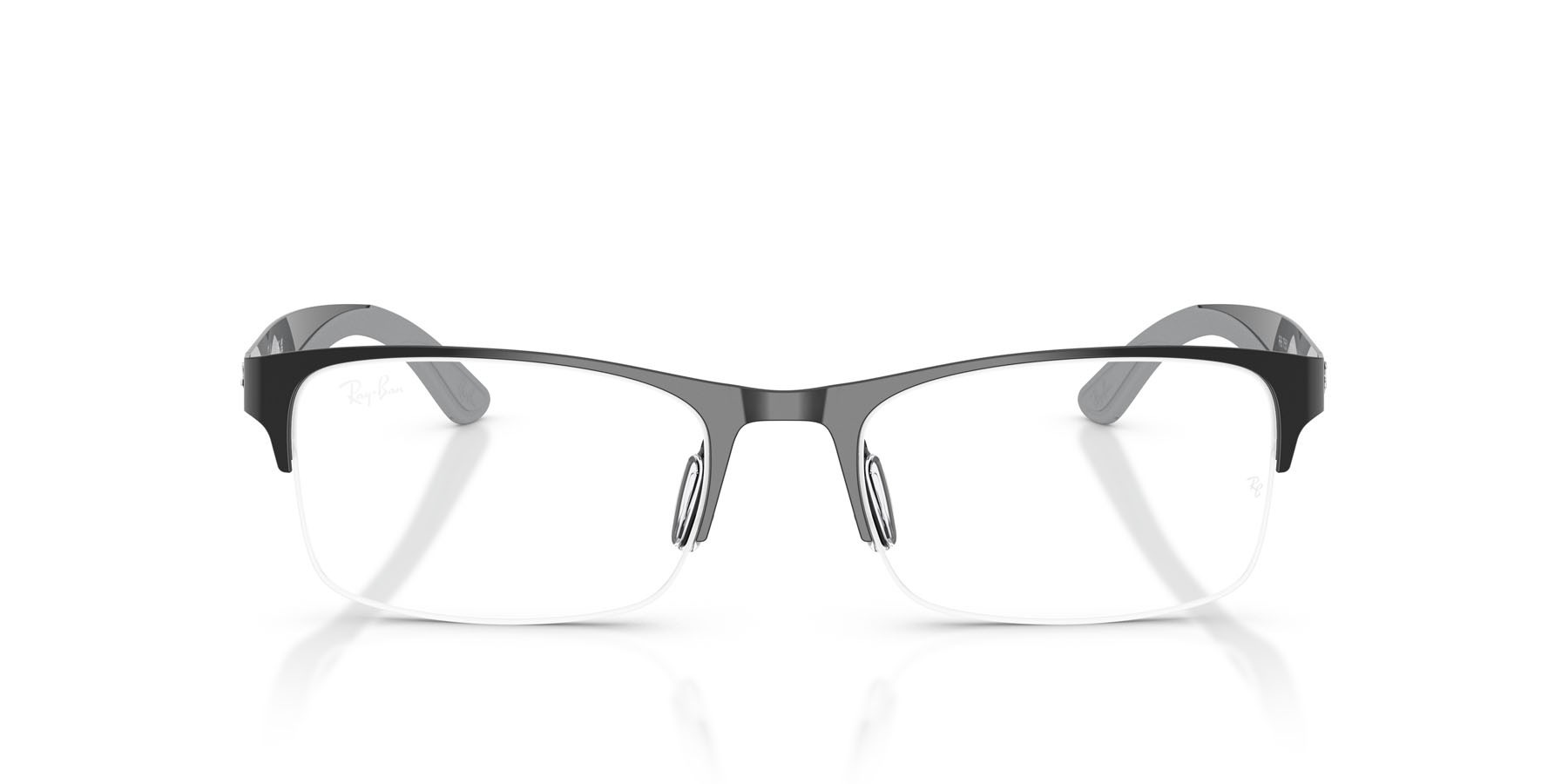 Occhiali da vista Ray-Ban RX 7551 (3222) - RB 7551 3222 colore nero forma rettangolare lenti trasparente
