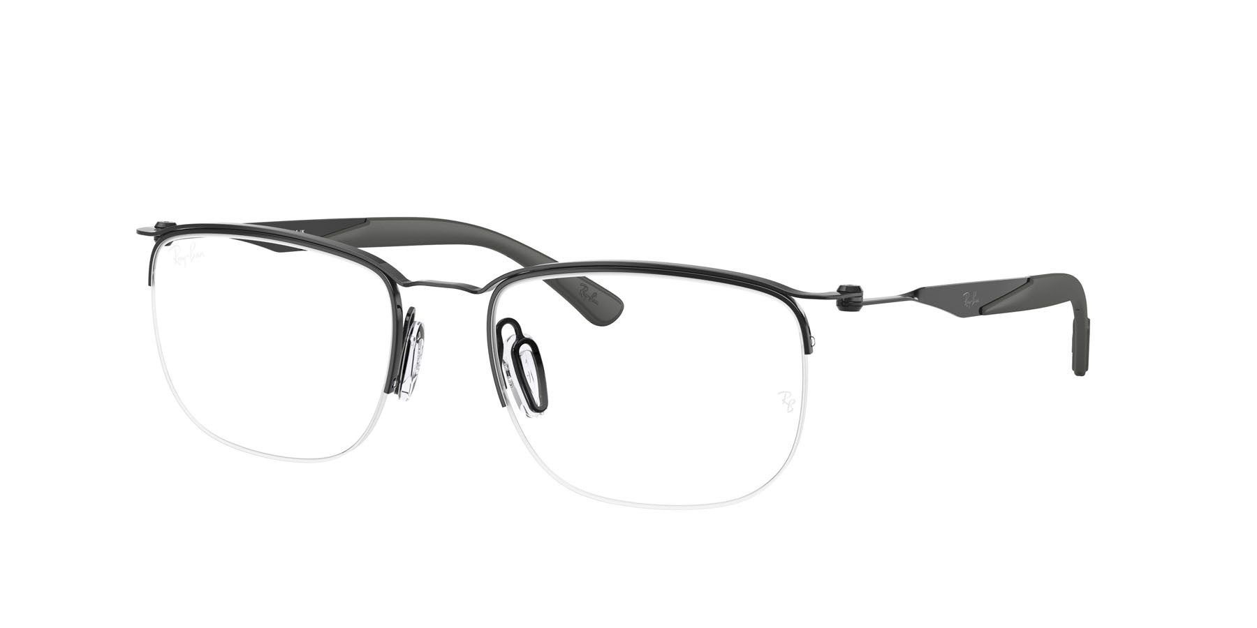 Occhiali da vista Ray-Ban RX 7552 (3209) - RB 7552 3209 colore nero forma quadrato lenti trasparente