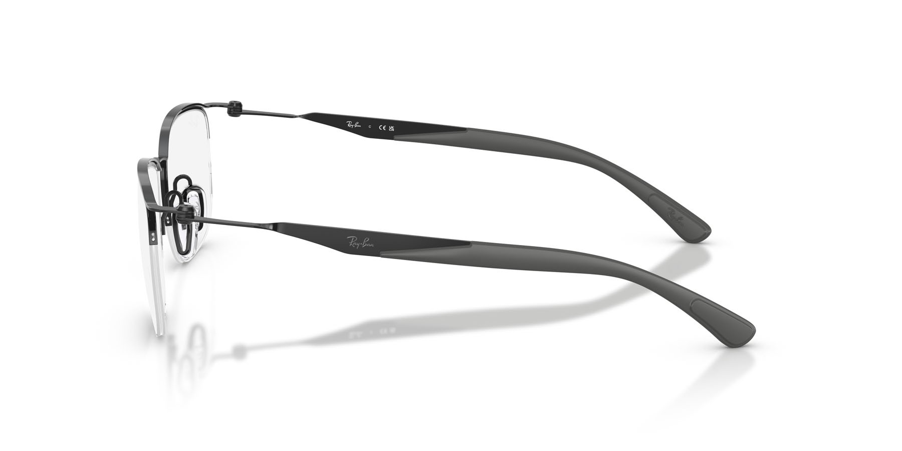 Occhiali da vista Ray-Ban RX 7552 (3209) - RB 7552 3209 colore nero forma quadrato lenti trasparente