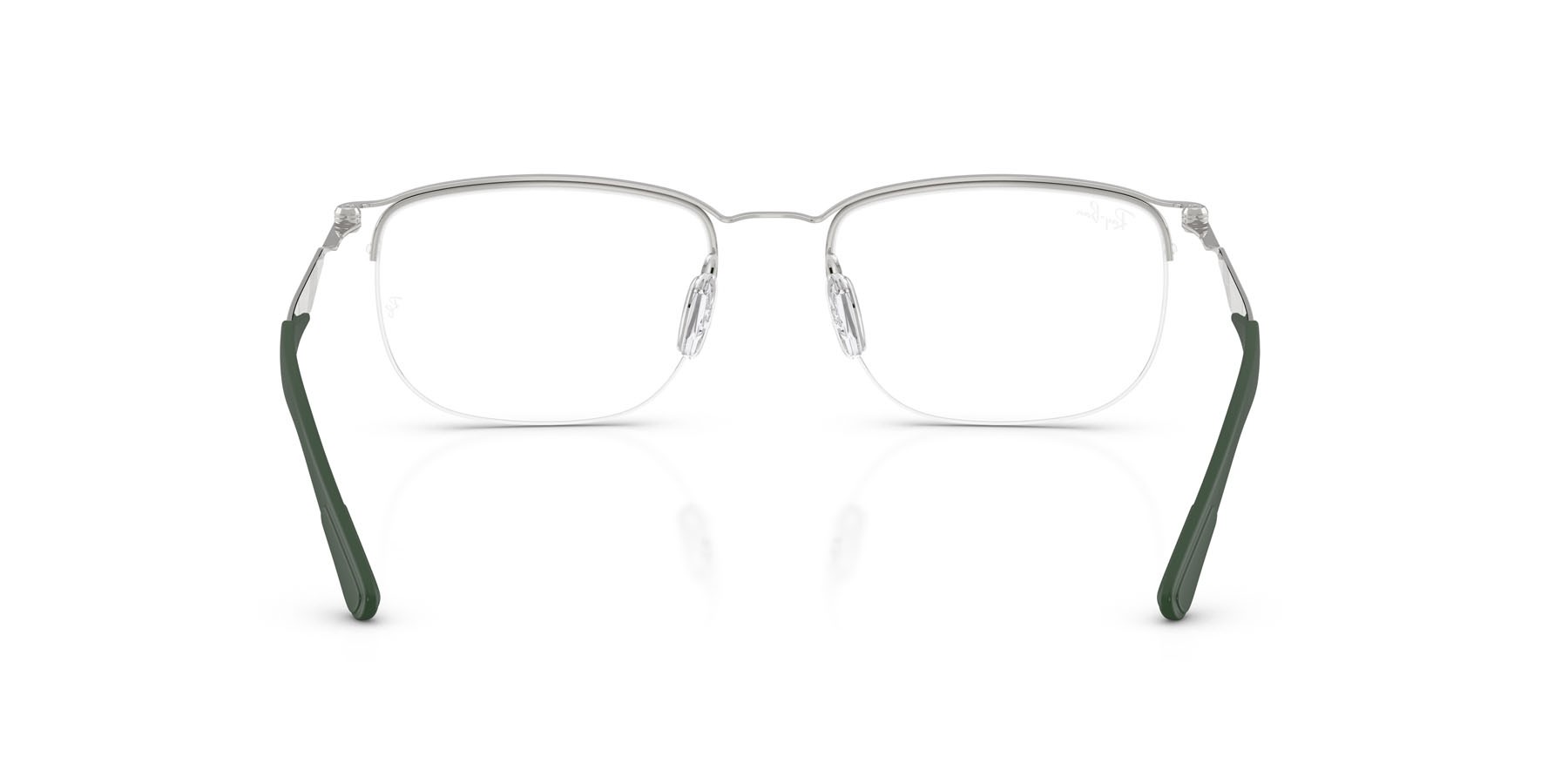 Eyeglasses Ray-Ban RX 7552 (3212) - RB 7552 3212 color argento shape square lenses trasparente