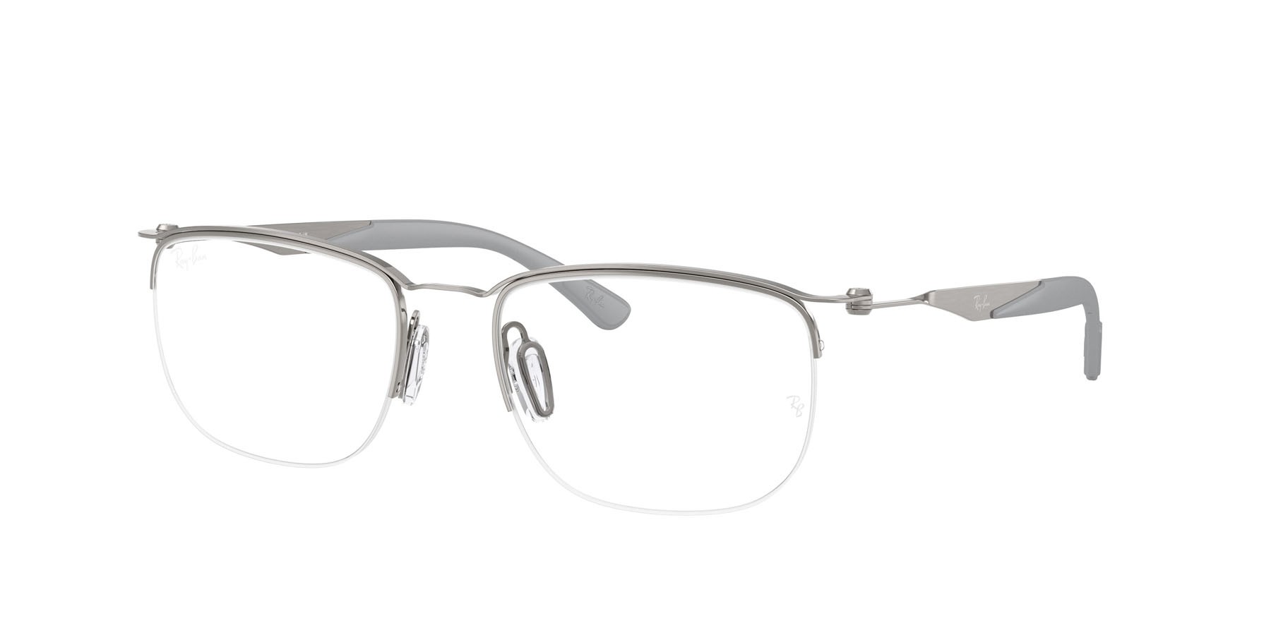 Occhiali da vista Ray-Ban RX 7552 (3213) - RB 7552 3213 colore gunmetal forma quadrato lenti trasparente
