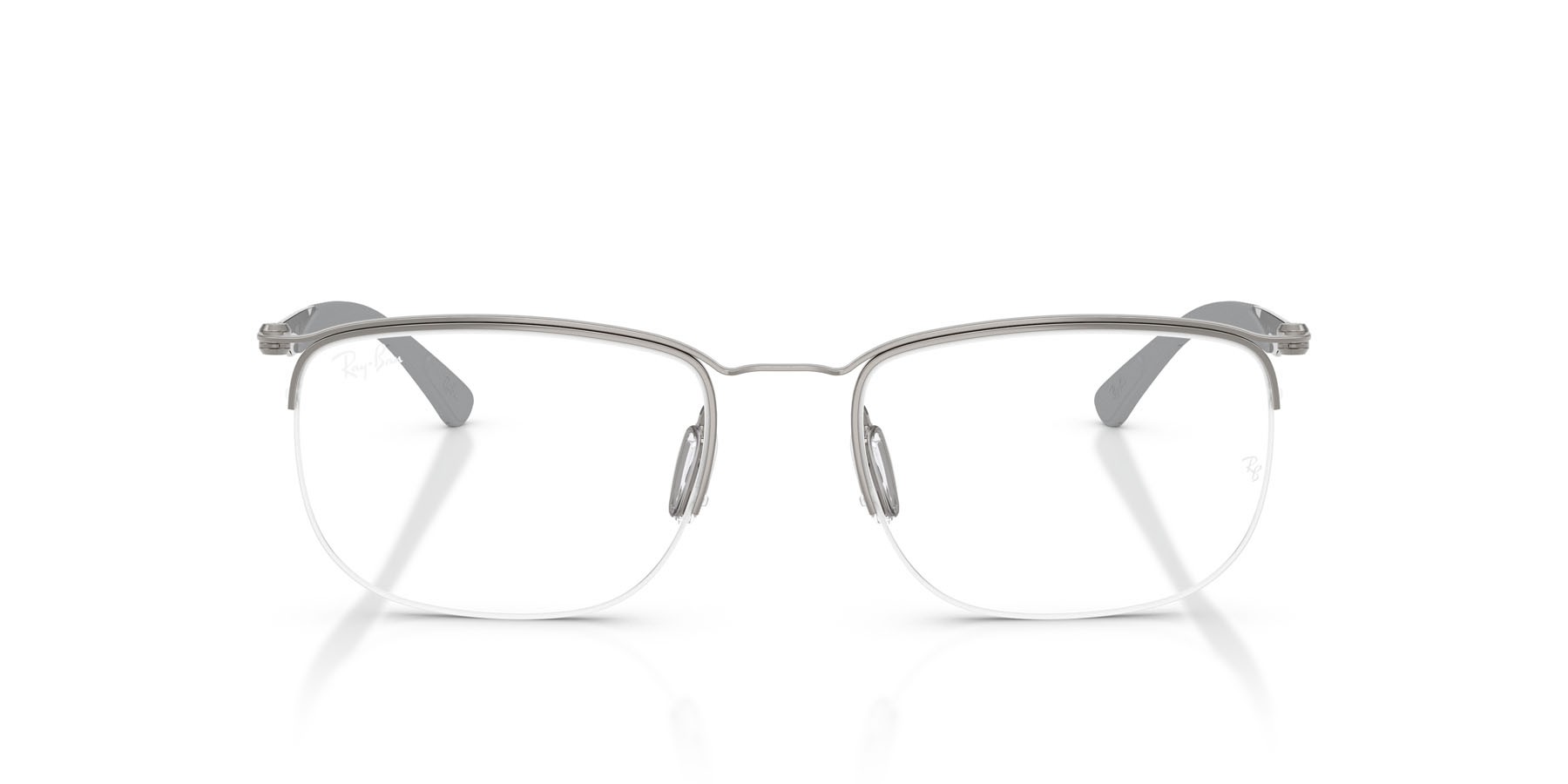 Occhiali da vista Ray-Ban RX 7552 (3213) - RB 7552 3213 colore gunmetal forma quadrato lenti trasparente