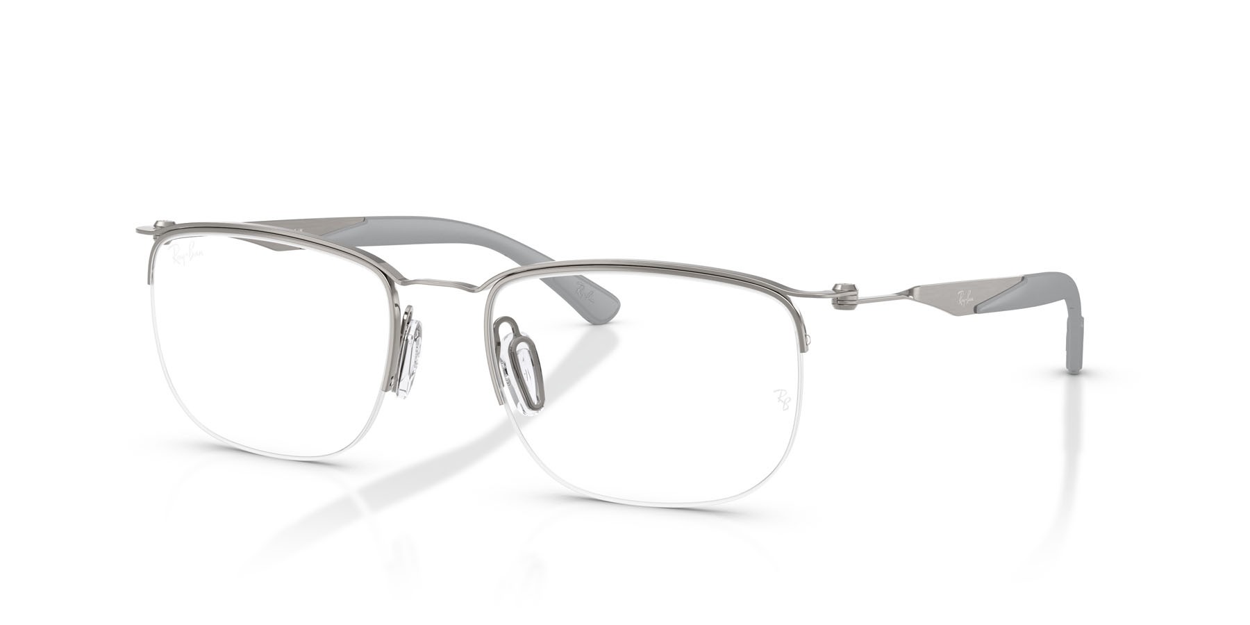 Occhiali da vista Ray-Ban RX 7552 (3213) - RB 7552 3213 colore gunmetal forma quadrato lenti trasparente