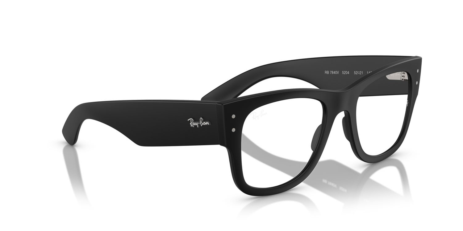 Occhiali da vista Ray-Ban RX 7840V (5204) - RB 7840V 5204 colore sabbia nero forma quadrato lenti trasparente