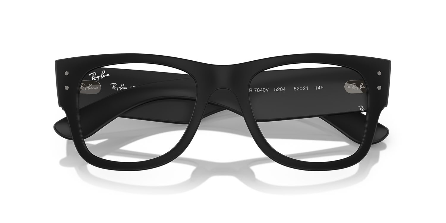 Occhiali da vista Ray-Ban RX 7840V (5204) - RB 7840V 5204 colore sabbia nero forma quadrato lenti trasparente