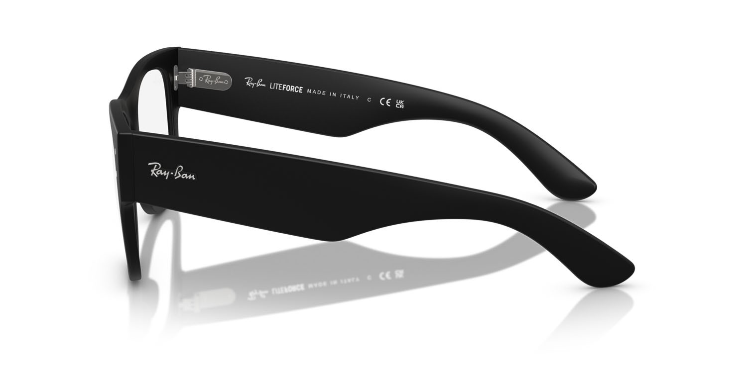 Occhiali da vista Ray-Ban RX 7840V (5204) - RB 7840V 5204 colore sabbia nero forma quadrato lenti trasparente