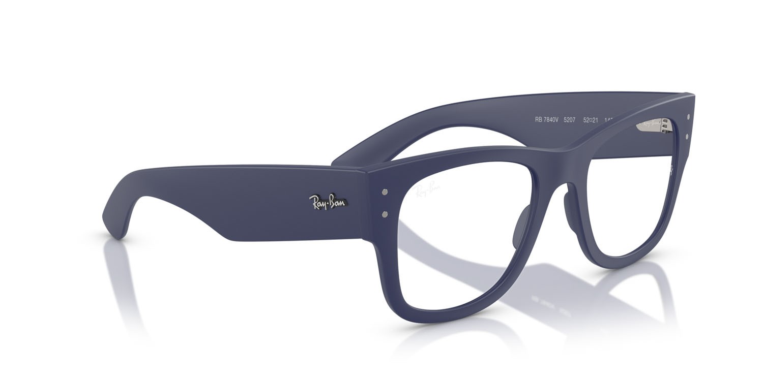 Eyeglasses Ray-Ban RX 7840V (5207) - RB 7840V 5207 color sabbia blu shape square lenses trasparente