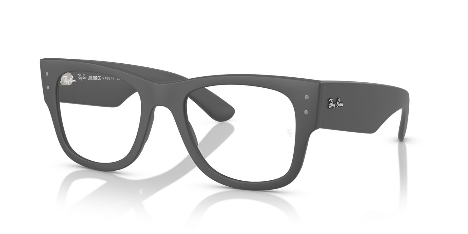 Eyeglasses Ray-Ban RX 7840V (5521) - RB 7840V 5521 color sabbia grigio shape square lenses trasparente