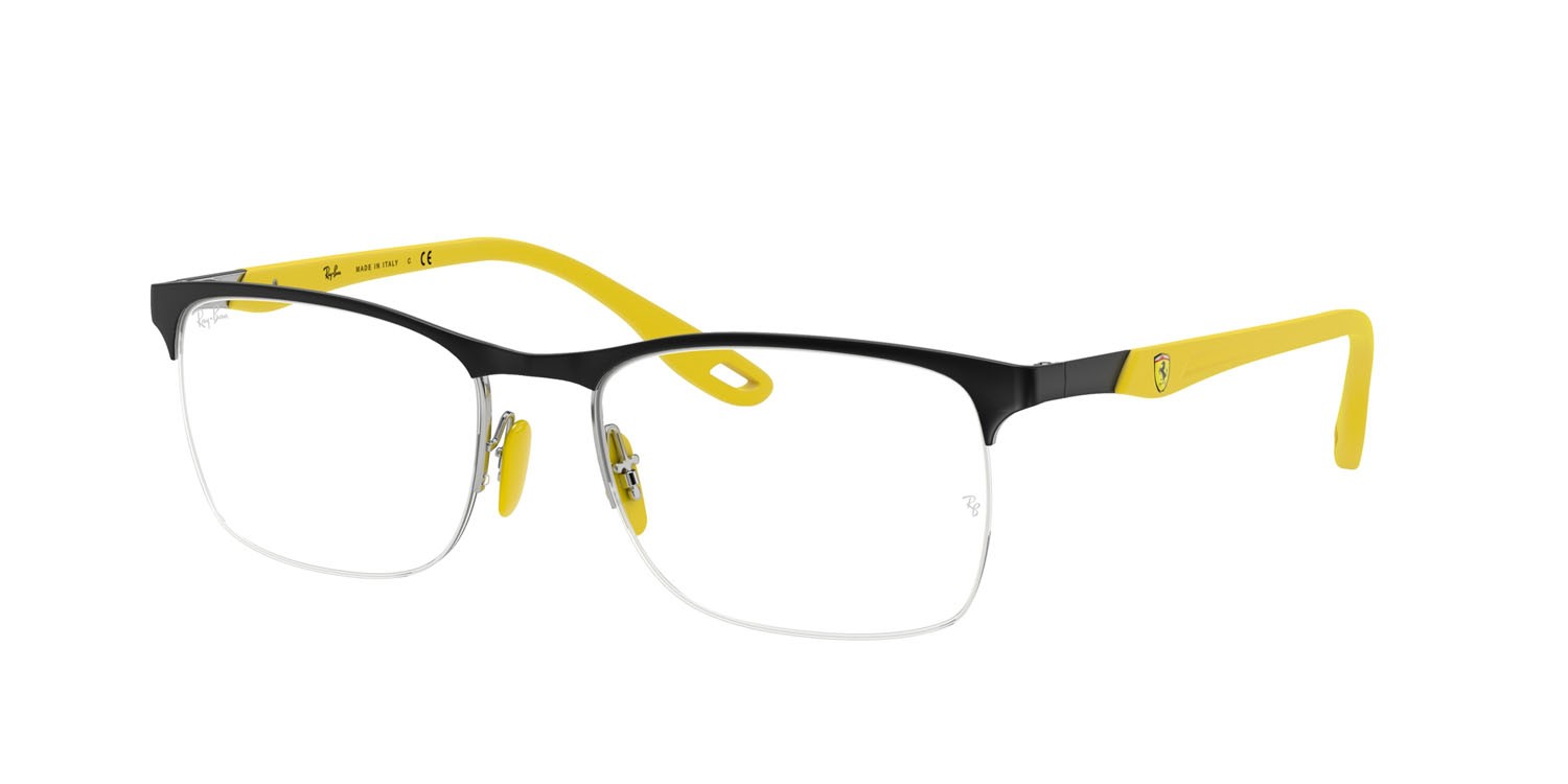 Brillen Ray-Ban Scuderia Ferrari RX 8416M (F042) - RB 8416M F042 farbe nero form quadratisch gläser trasparente