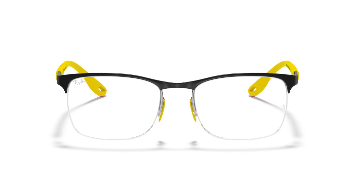 Brillen Ray-Ban Scuderia Ferrari RX 8416M (F042) - RB 8416M F042 farbe nero form quadratisch gläser trasparente